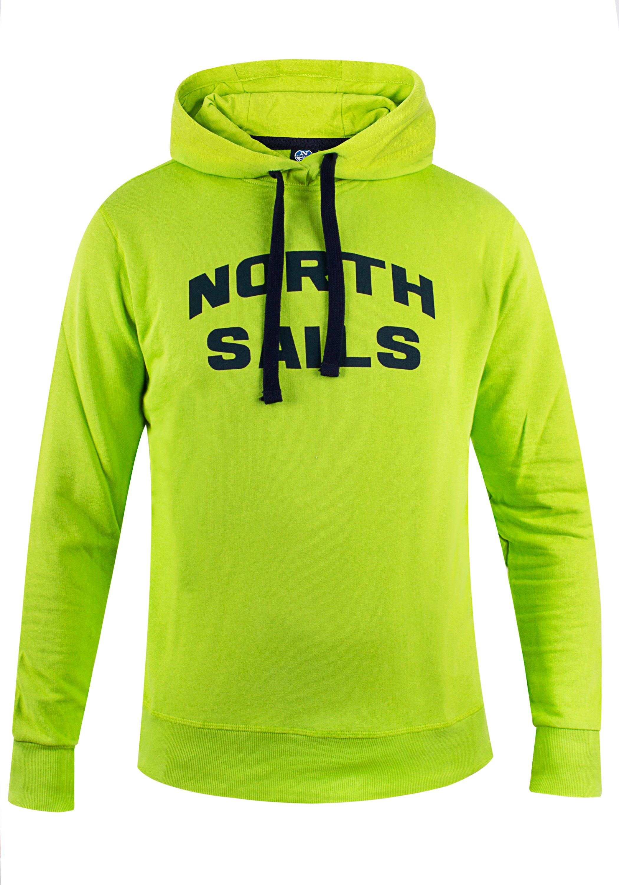 North Sails Green HOODED Hoodie Sails GRAPHIC Kapuzensweatshirt Herren North W