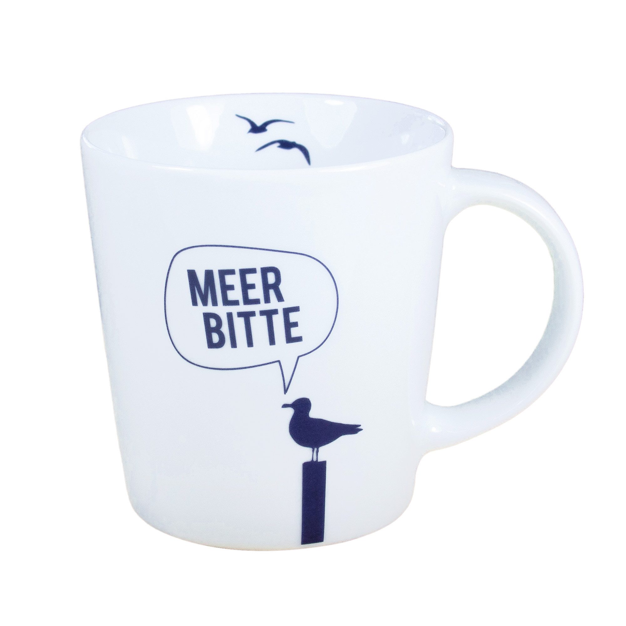 Becher Großer Porzellanbecher Meer bitte