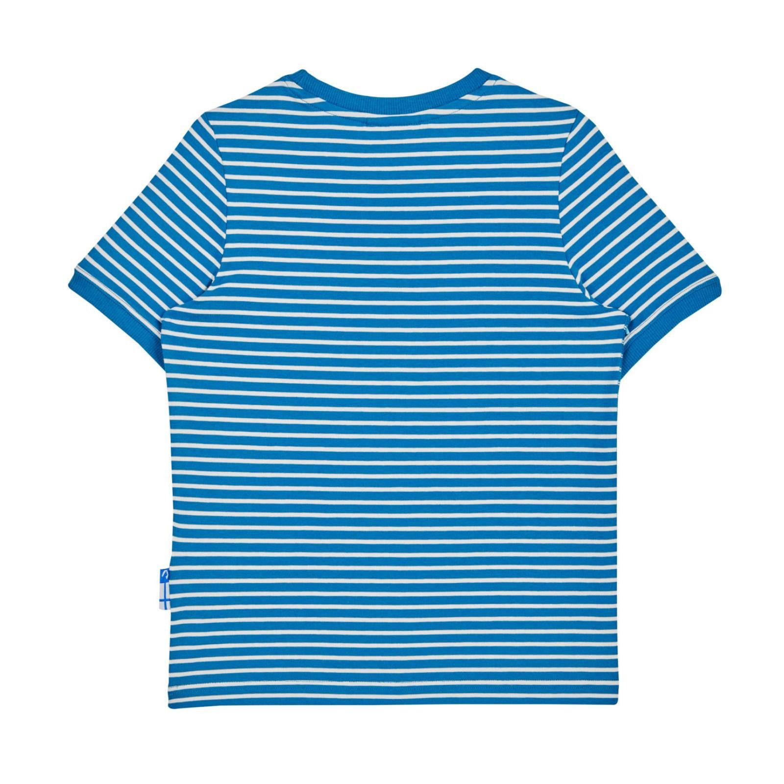 Finkid Renkaat kurzarm T-Shirt (1-tlg) unbekannt T-Shirt Seaport/Offwhite Finkid