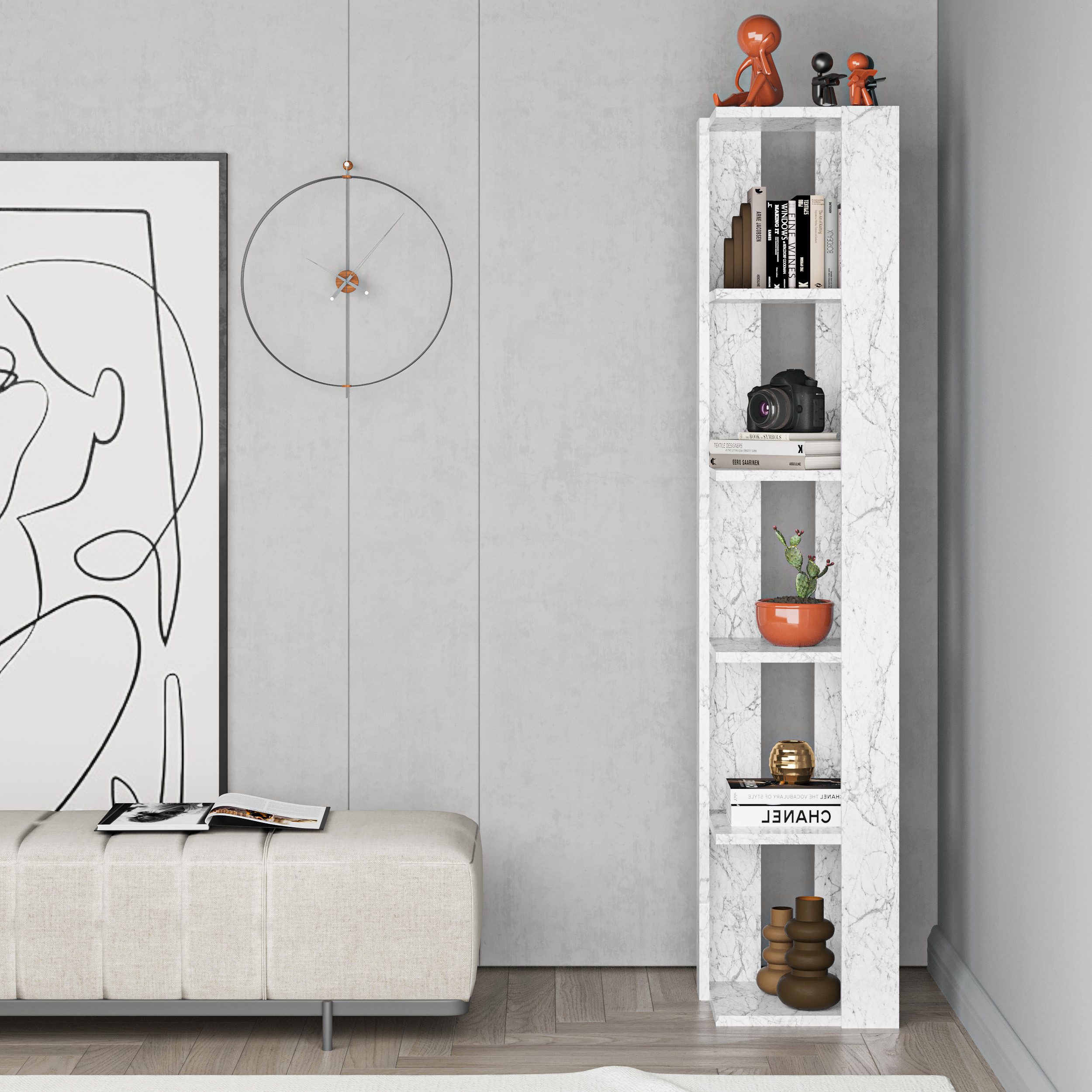 Decortie Eckregal Nati, Eck-Bücherregal, 34 x günstig online kaufen