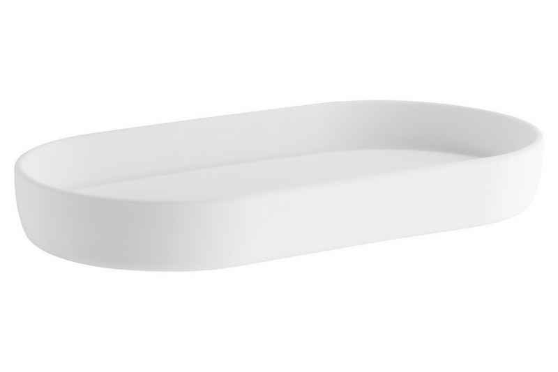 Smedbo Seifenschale BX570 FREE, Weiß, mit Rand, Kunststoff, Breite: 18 cm