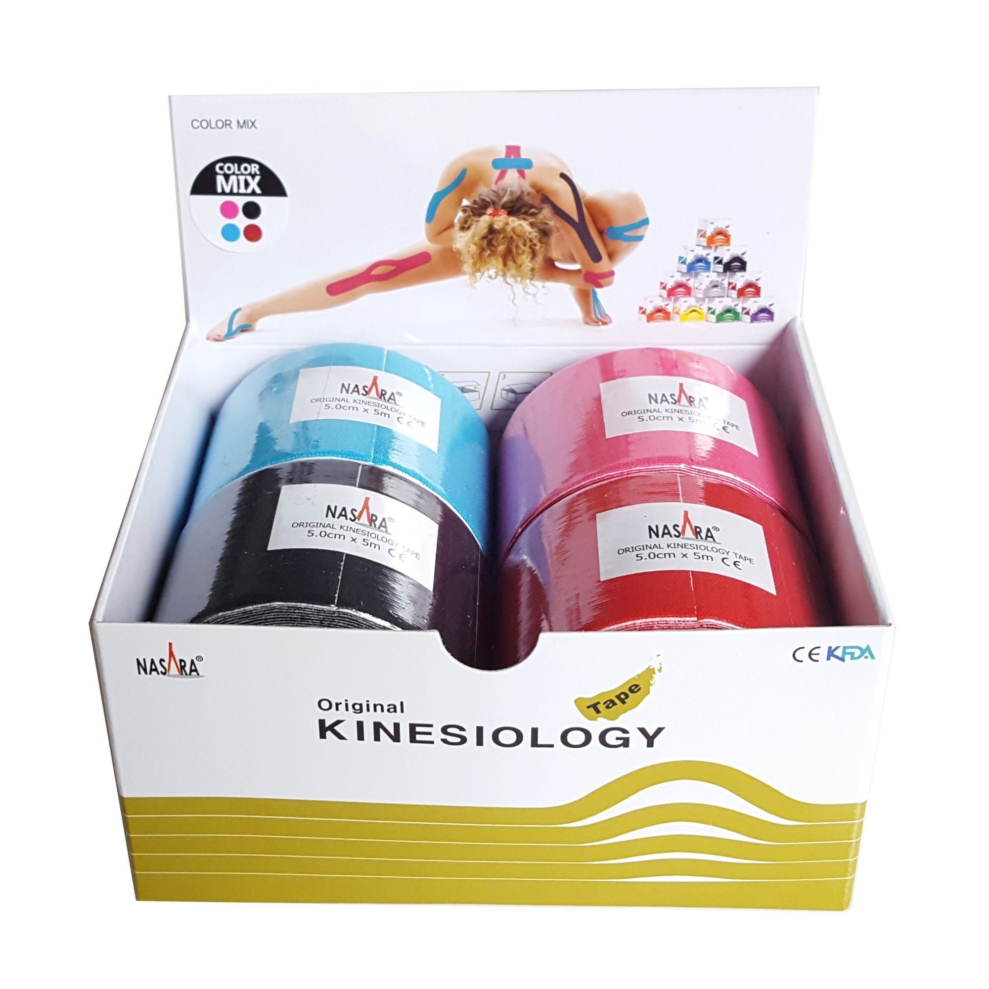 NASARA Kinesiologie-Tape Teampack-Bundle (4er-Set)