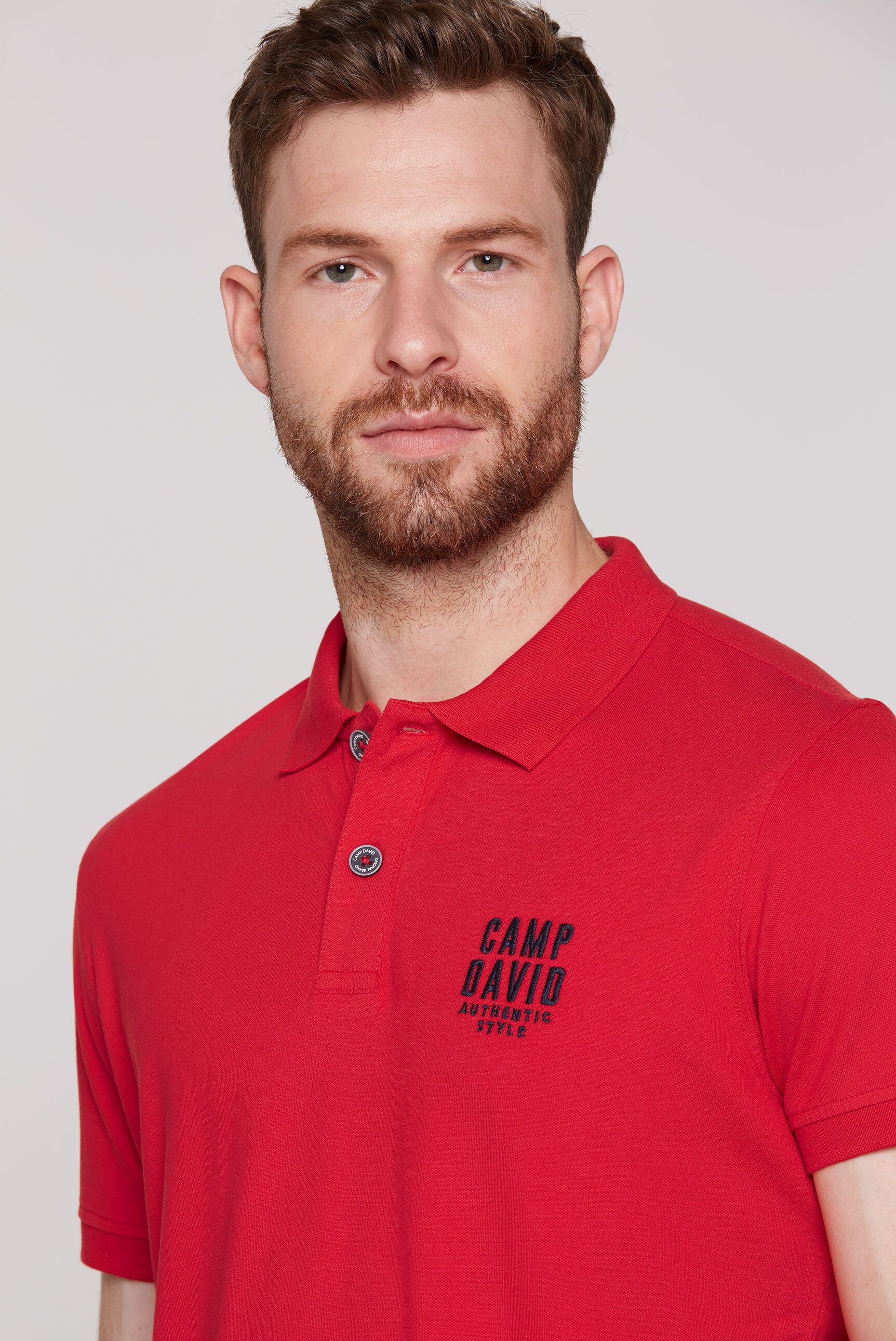 CAMP DAVID Poloshirt mit Elasthan-Anteil
