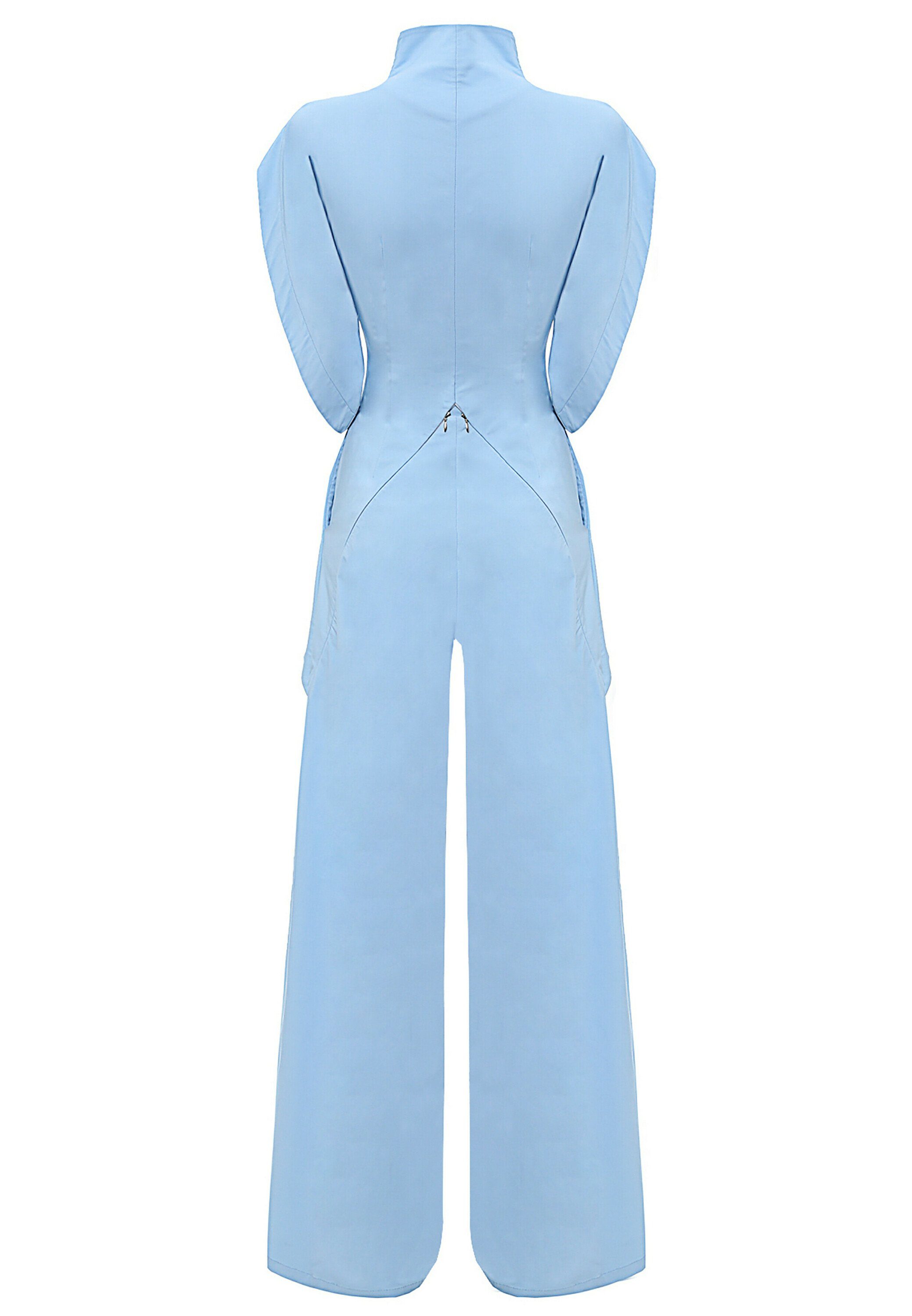 japanischen BRIGHT Jumpsuit Monosuit Style im BLUE-BLUE LEA