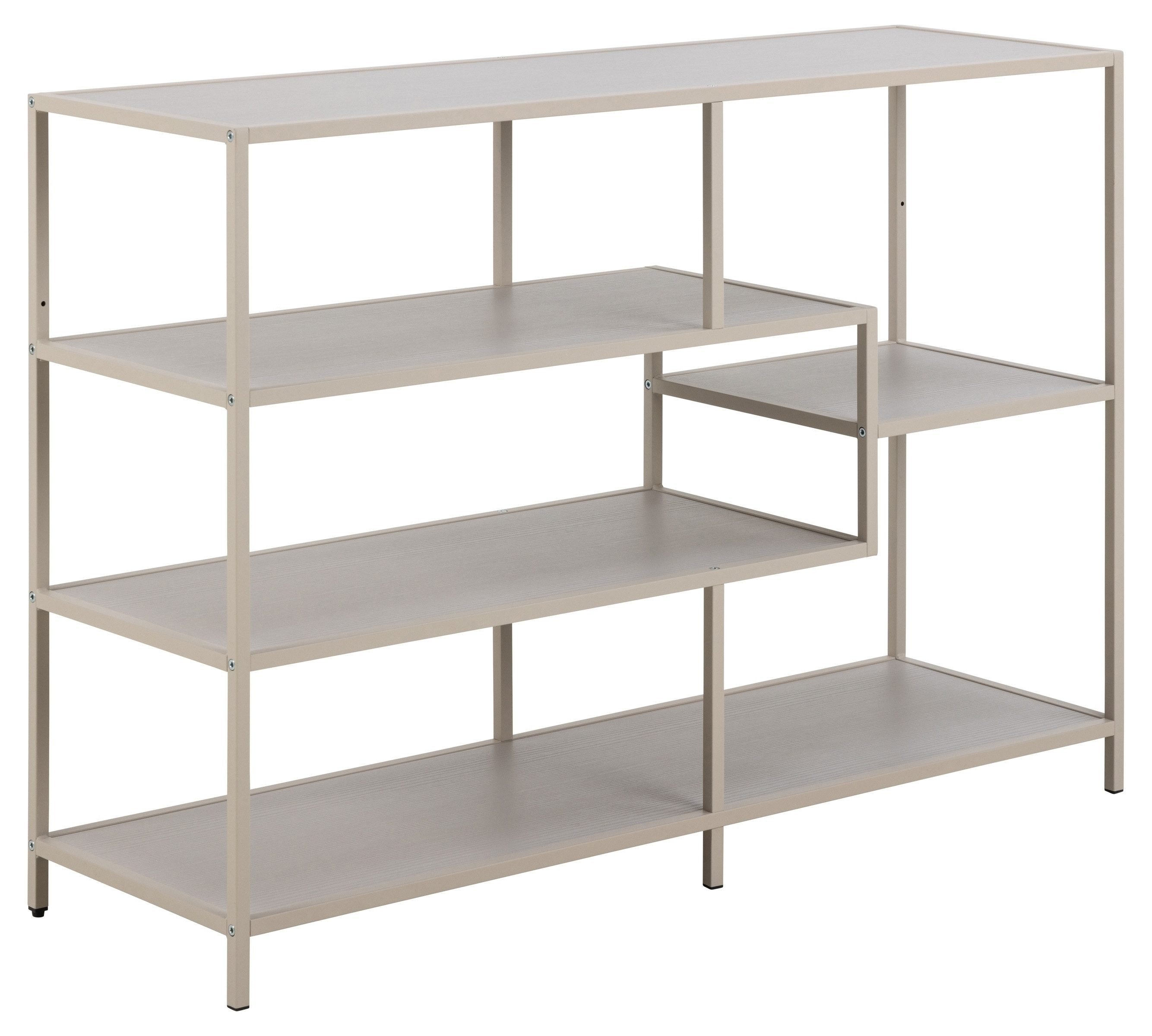 freiraum Standregal Seaford, in grau, Metall / Holzwerkstoff - 114x78x35cm (BxHxT)