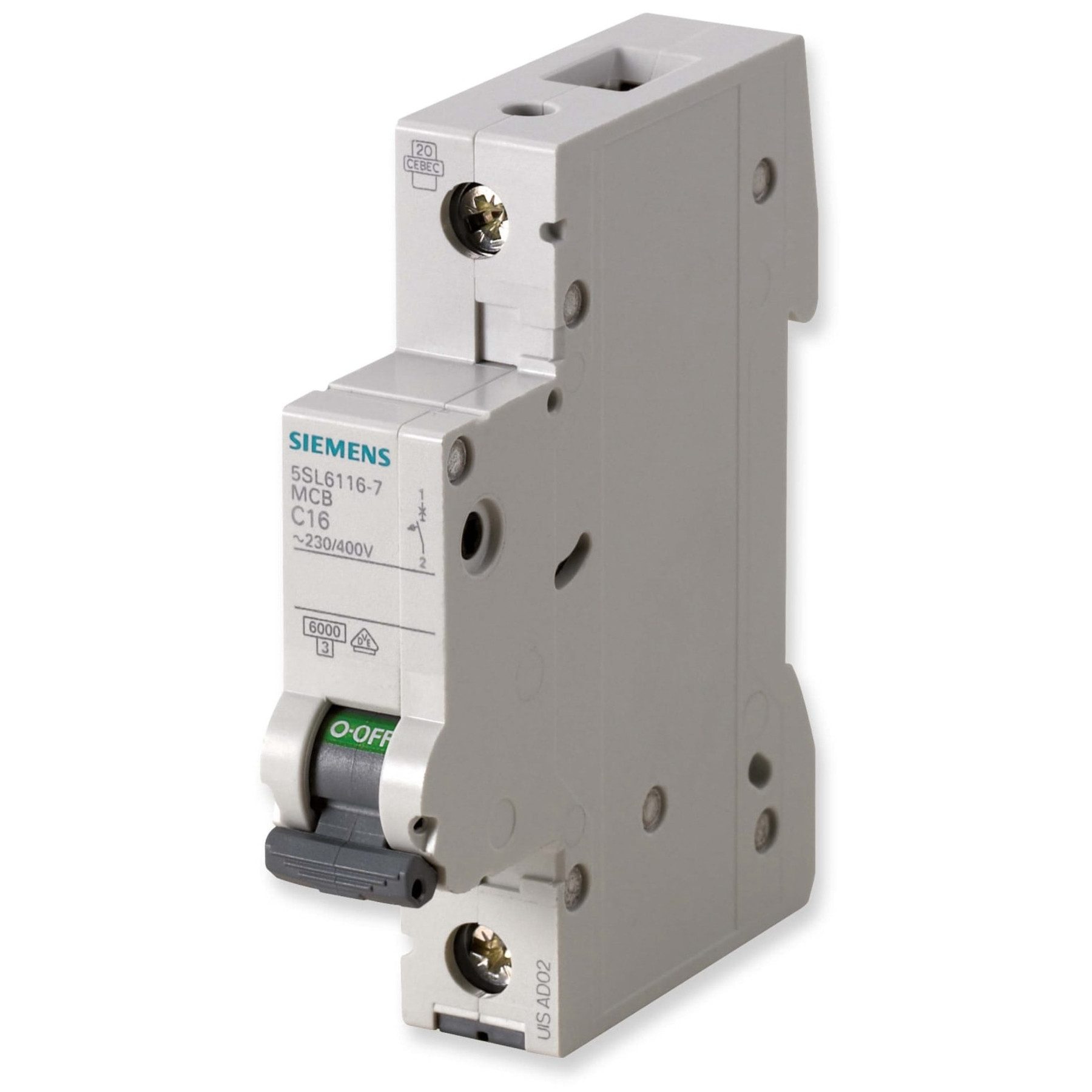 SIEMENS Stromstoßschalter SIEMENS Leitungsschutzschalter 5SL6116-6, B 16A