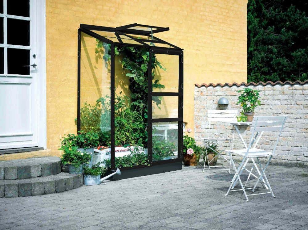 Juliana Gewächshaus Halls Wandgewächshaus Altan, BxTxH: 132 x 69 x 182 cm, in Pulverbeschichtet