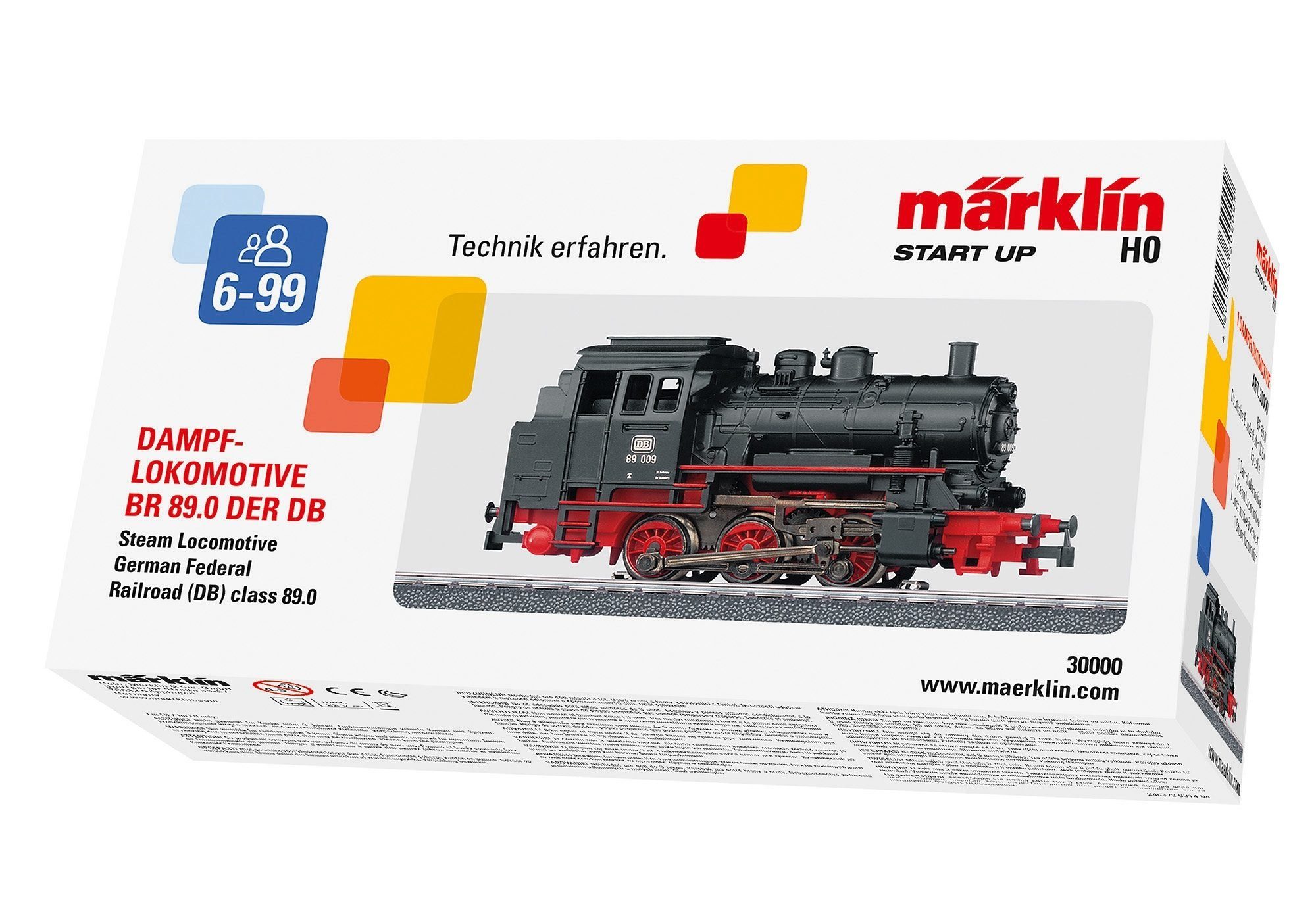 up Start 30000, H0 Märklin Spur Baureihe 89.0 - Märklin - Tenderlokomotive
