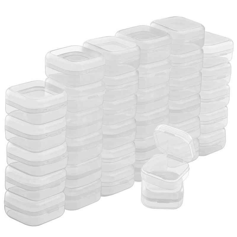 Belle Vous Aufbewahrungsbox Kunststoffbehälter (36 Stück) - Mini, Kleine Plastikboxen (36er Pack) - Mini Boxen für Perlen