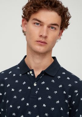 s.Oliver Poloshirt Poloshirt mit Allover-Print