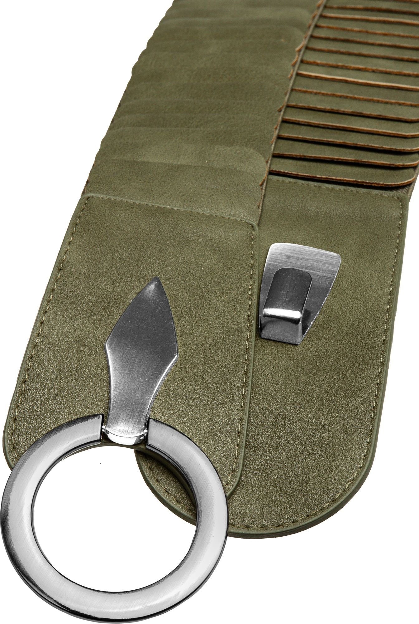 Caspar Taillengürtel GU300 Damen elastischer breiter Stretch Gürtel günstig online kaufen