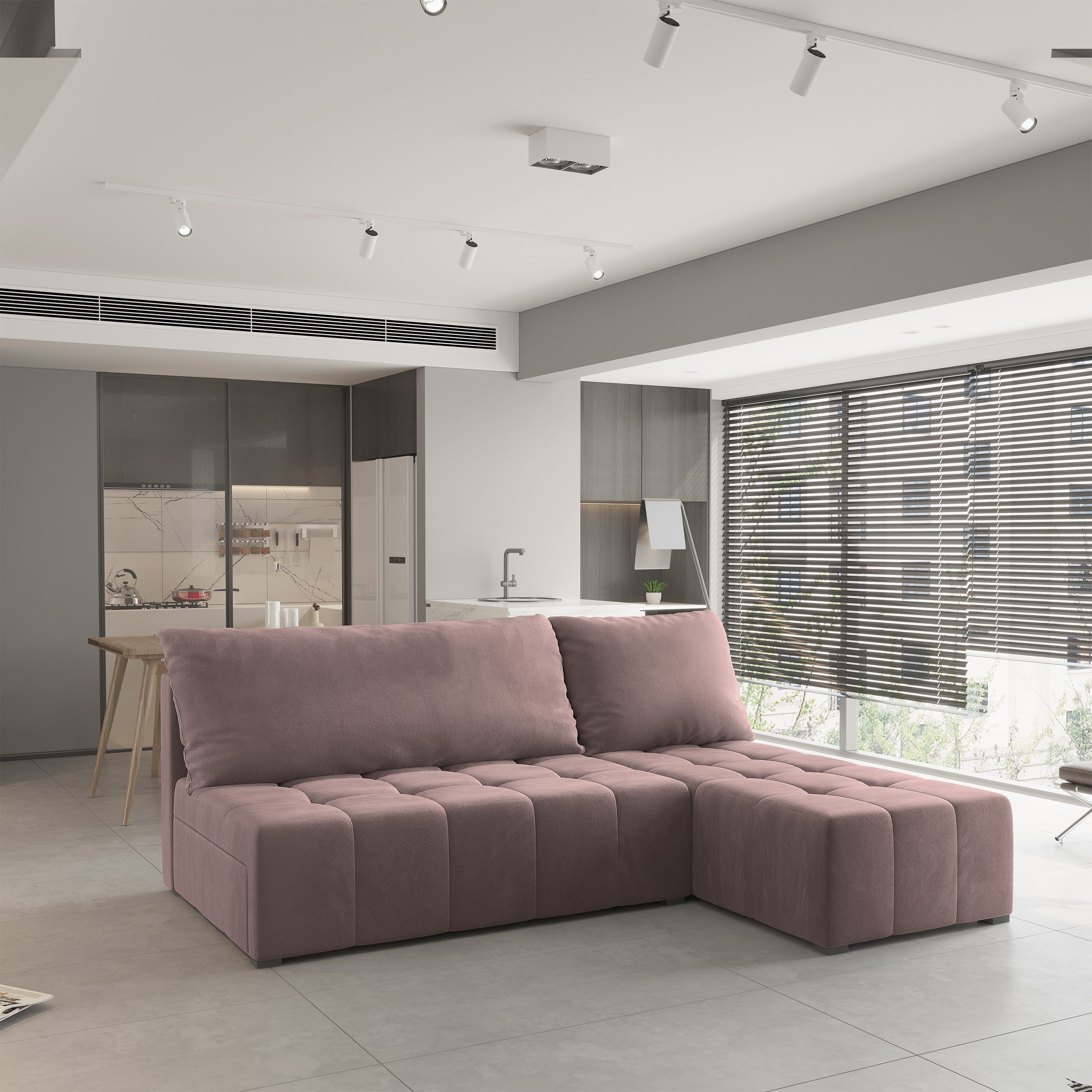 Masseno Ecksofa DOMIRA mit Schlaffunktion L-Form, günstig online kaufen