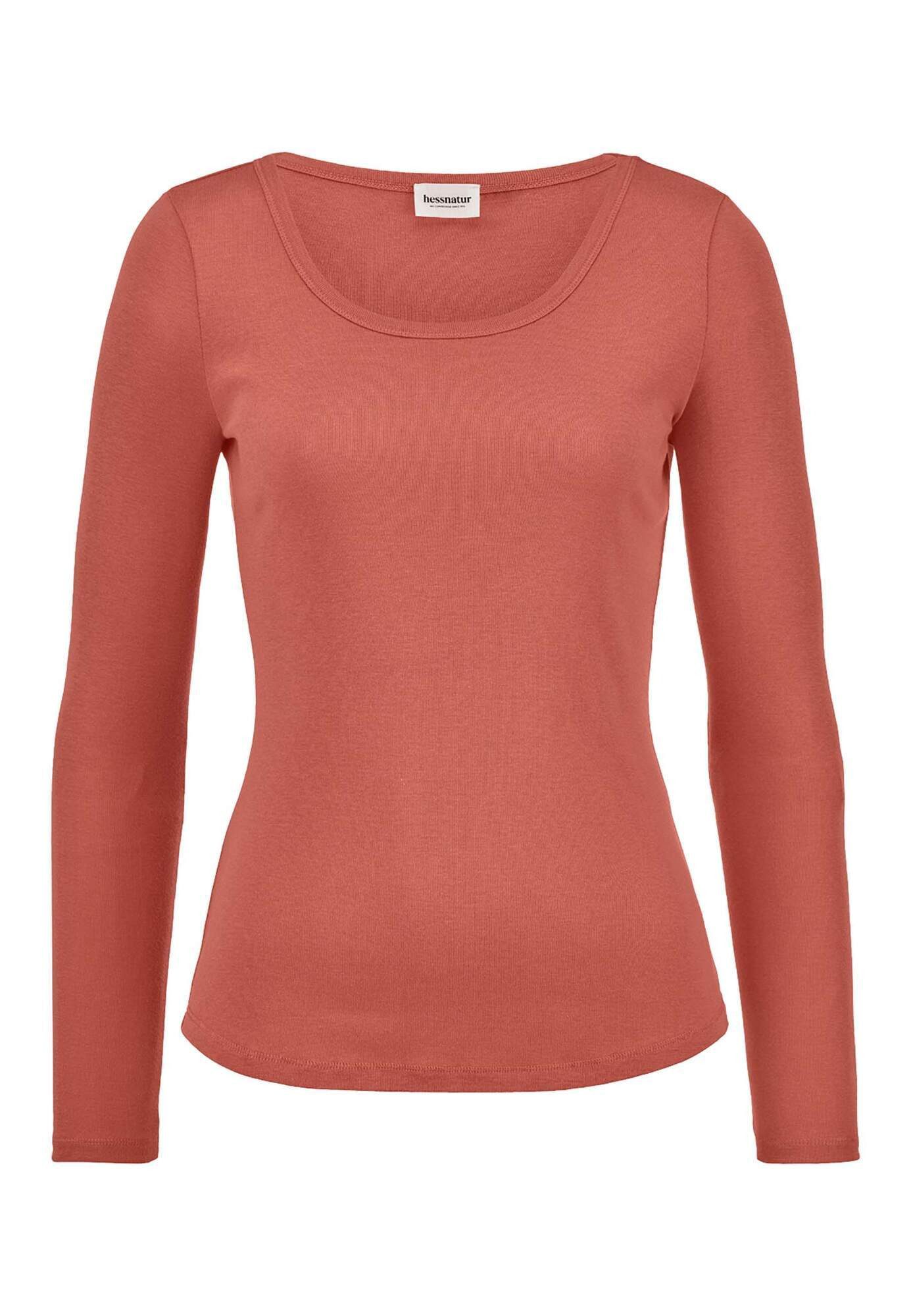 Hessnatur T-Shirt Fitted aus Bio-Baumwolle und TENCEL™ Modal (1-tlg)