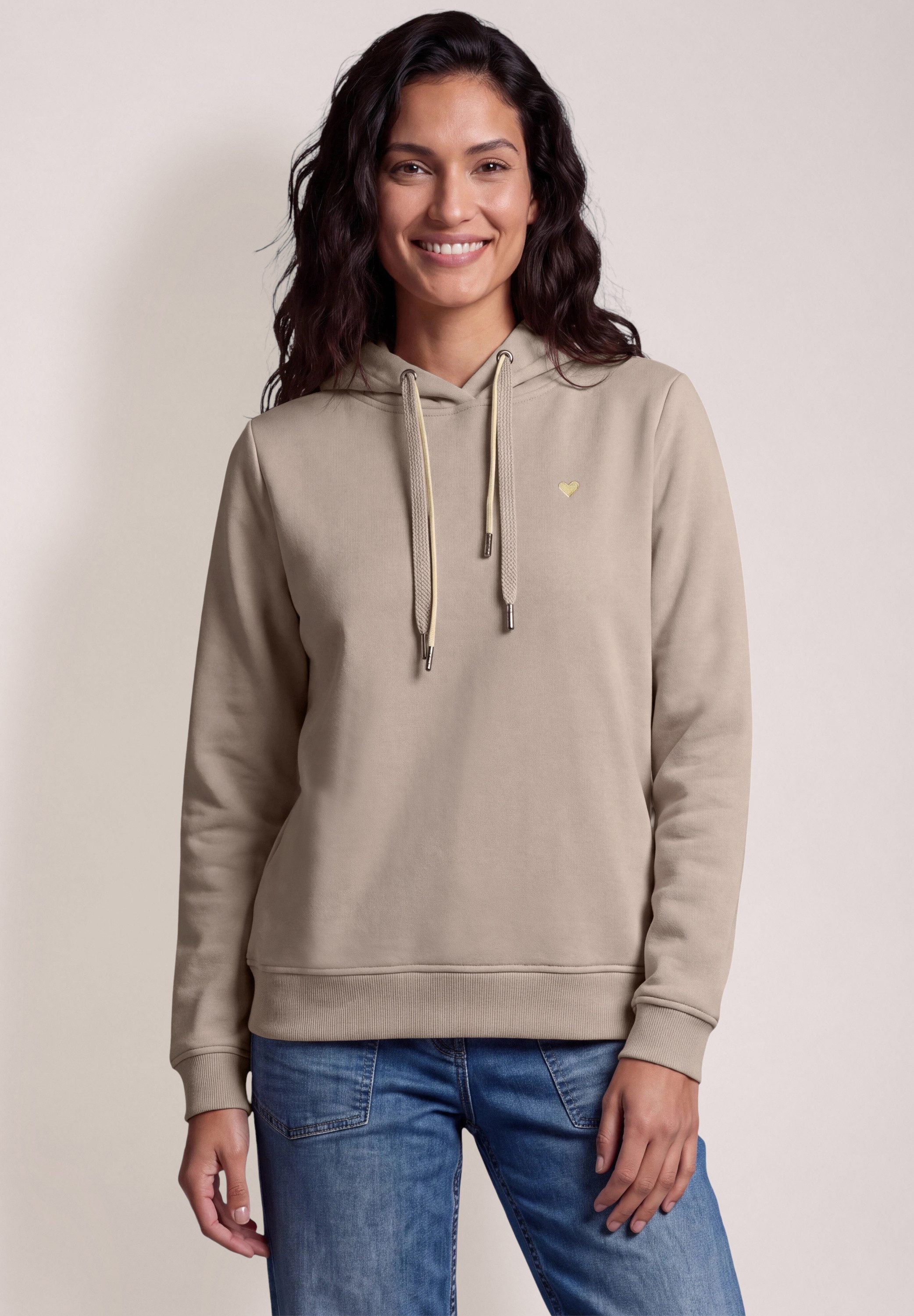 CECIL Hoodie im soften Baumwoll-Mix