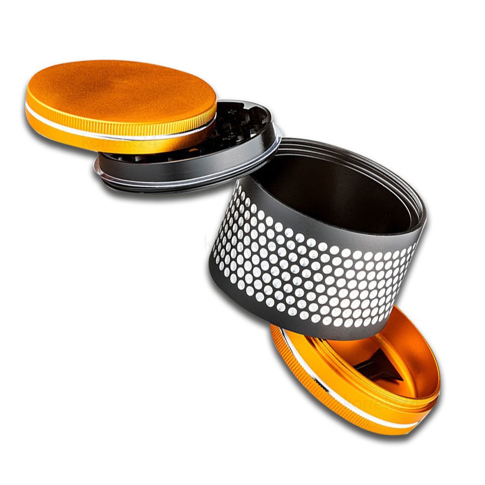 Coumo Grinder Premium XL Grinder, Maxi Sphere, Ø 6 cm, Metall Kräutermühle