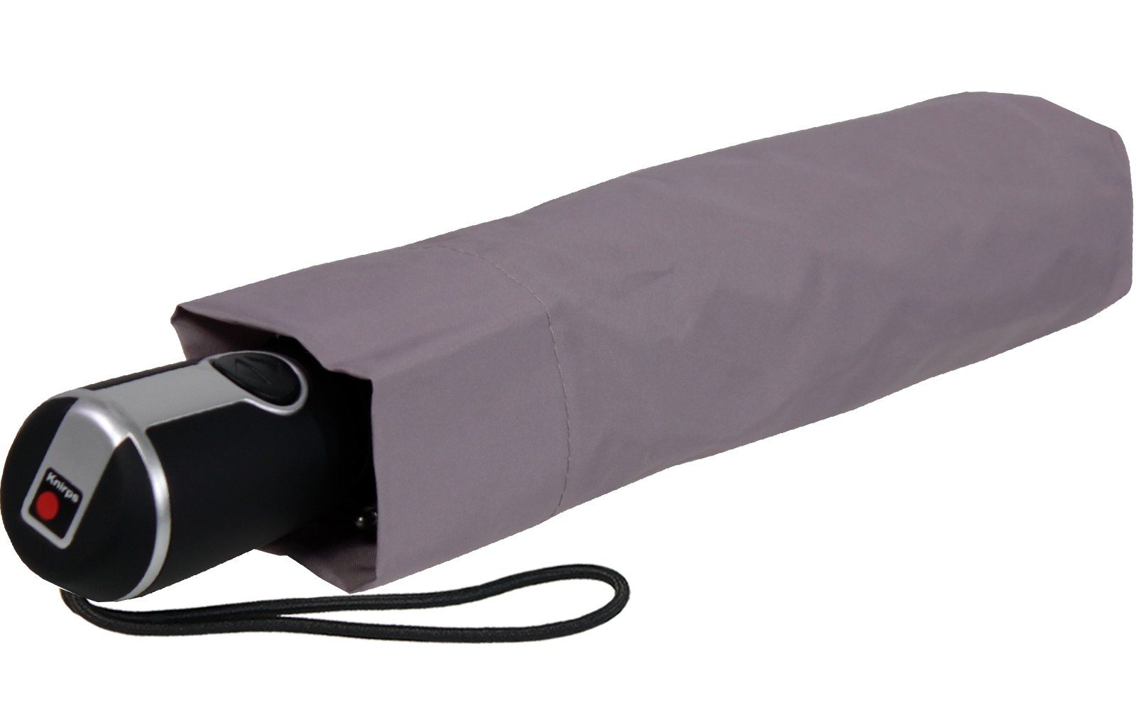 große, Duomatic Begleiter grau Knirps® Taschenregenschirm Large Auf-Zu-Automatik, mit der stabile