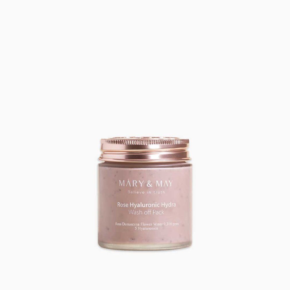 MARY & MAY Körperpflegemittel Hydratisierende Gesichtsmaske Rose Hyaluronic Hydra (Wash Off Pack)