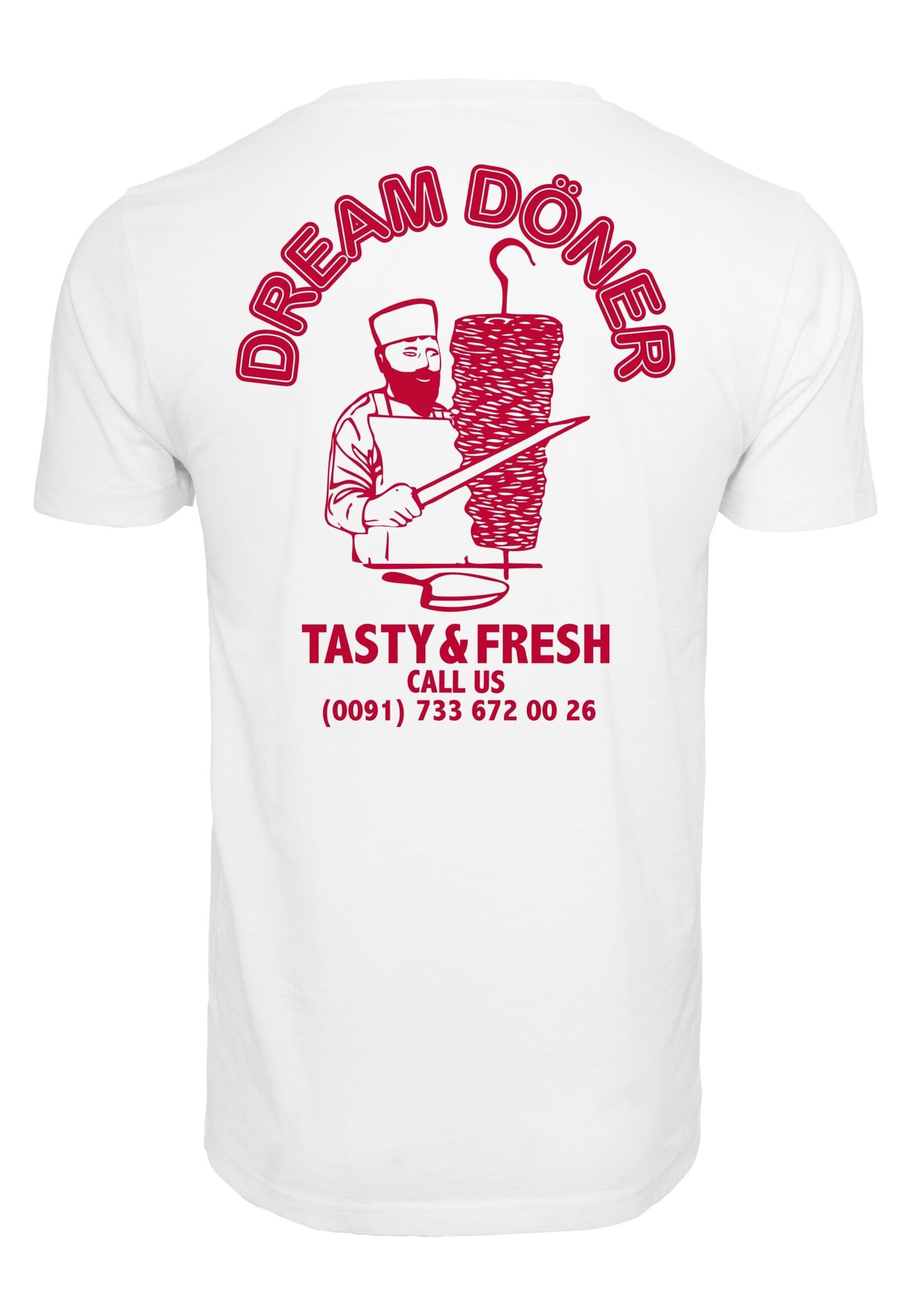 MisterTee T-Shirt white Tee MT777 Dream (1-tlg) Herren Dream Kebab Kebab