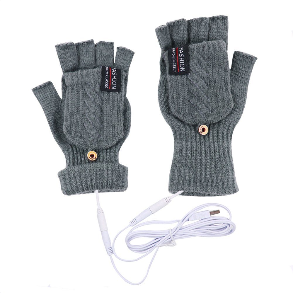 GelldG Fahrradhandschuhe Beheizte Handschuhe Volle & Halbe Hand Handwärmer Wiederaufladbar