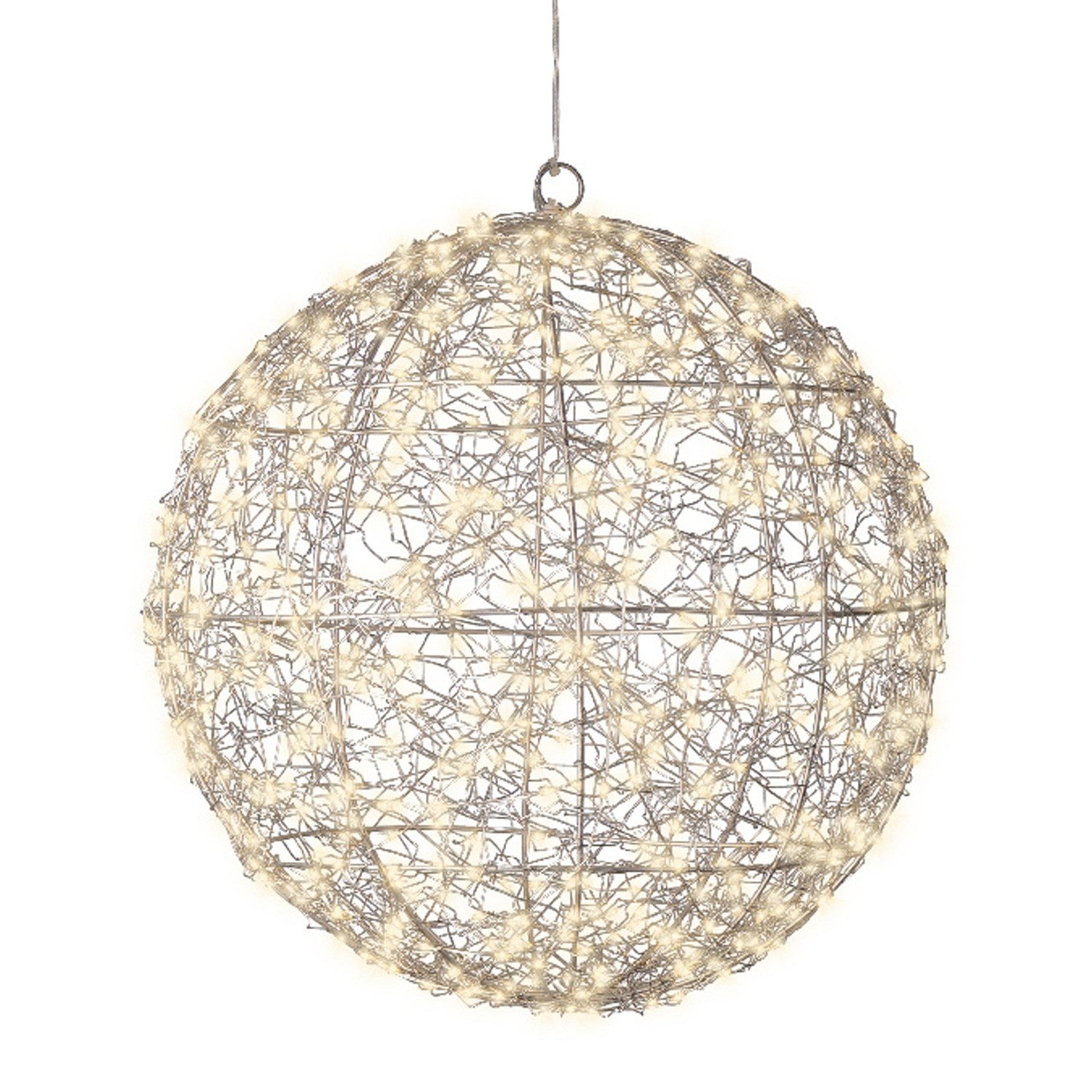 MARELIDA LED Kugelleuchte LED Drahtkugel Leuchtkugel 38cm 600LED Lichtkugel günstig online kaufen