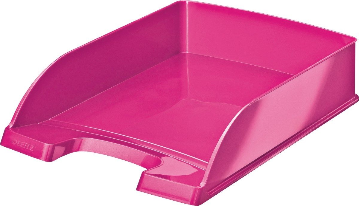 LEITZ Briefablage Briefablage Wow A4 Kunststoff pink metallic (5 Stück)
