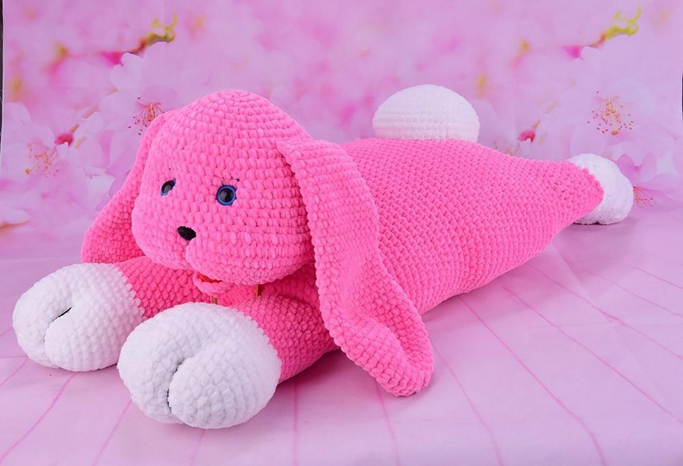 Thumbnail - VLNIKA 500g Strickgarn Samet Soft Chenille-Strickgarn Samtwolle flauschig Häkelwolle, 500 m (Sparpaket), 253 eisblau
