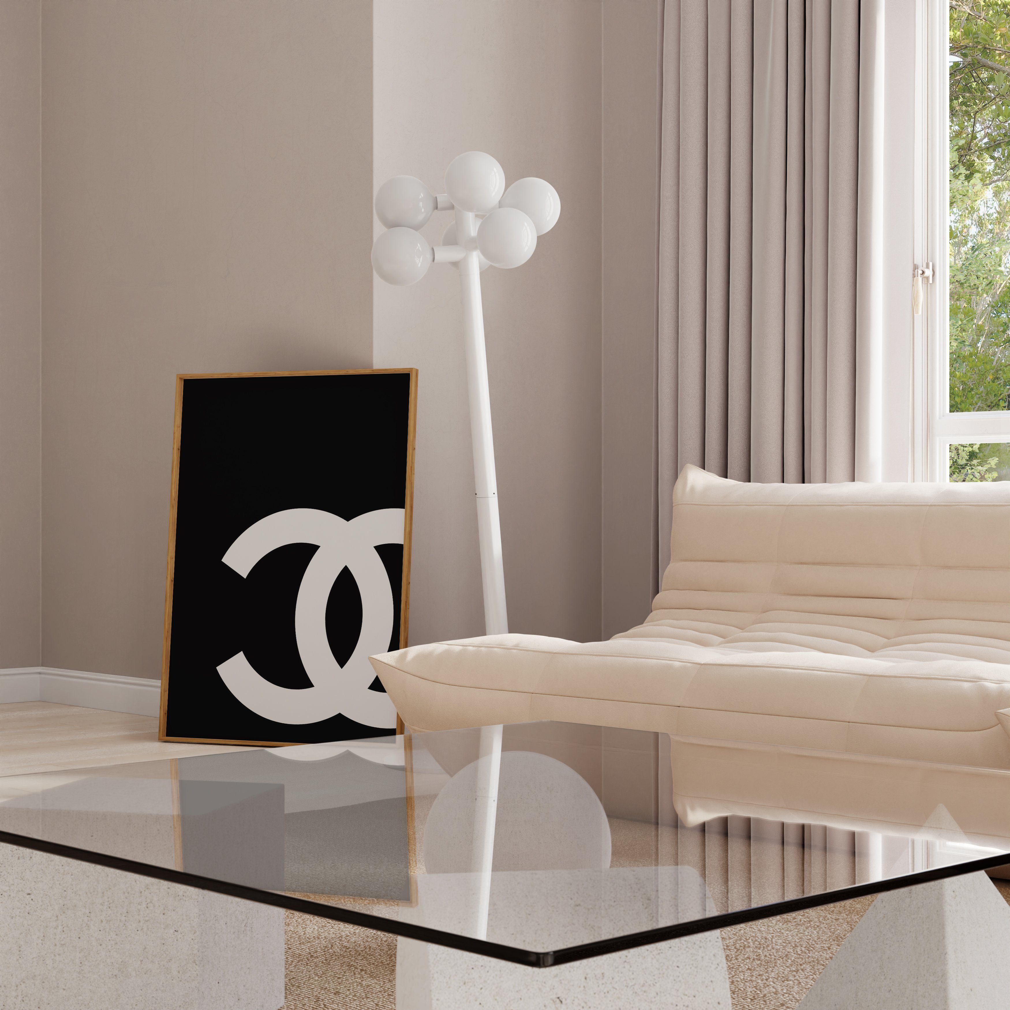JUSTGOODMOOD Poster Premium ® Chanel Poster · ohne Rahmen, Poster in verschiedenen Größen verfügbar – Bild 5 von 5