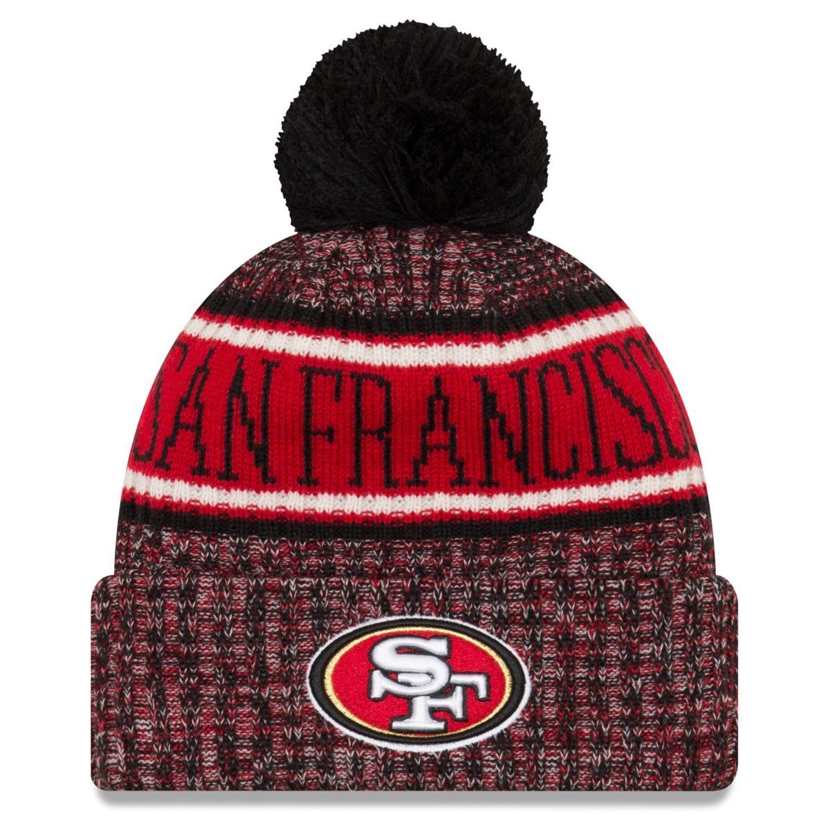 New Era Reverse NFL Sideline 49ers San Francisco Fleecemütze