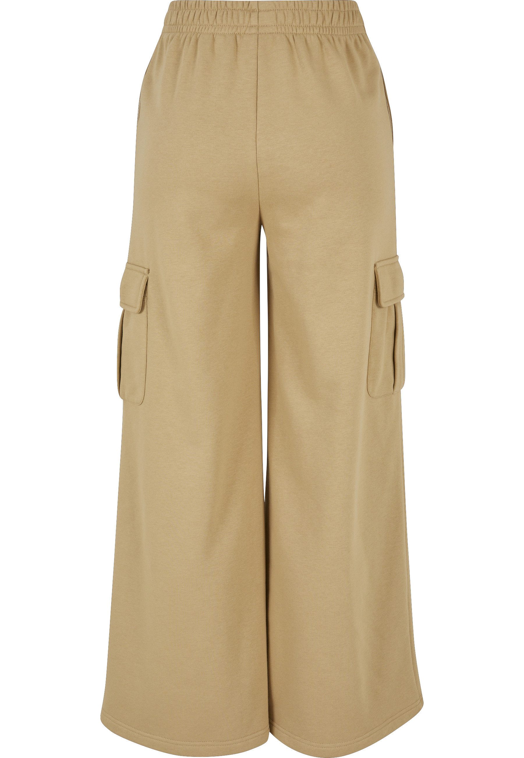 URBAN CLASSICS Sweathose Urban Classics Damen Ladies Highwaist Wide Leg Cargo Terry Pants (1-tlg)