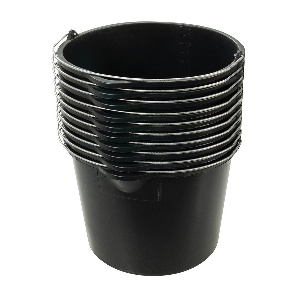 Baueimer 10 x Mehrzweckeimer 12 Liter