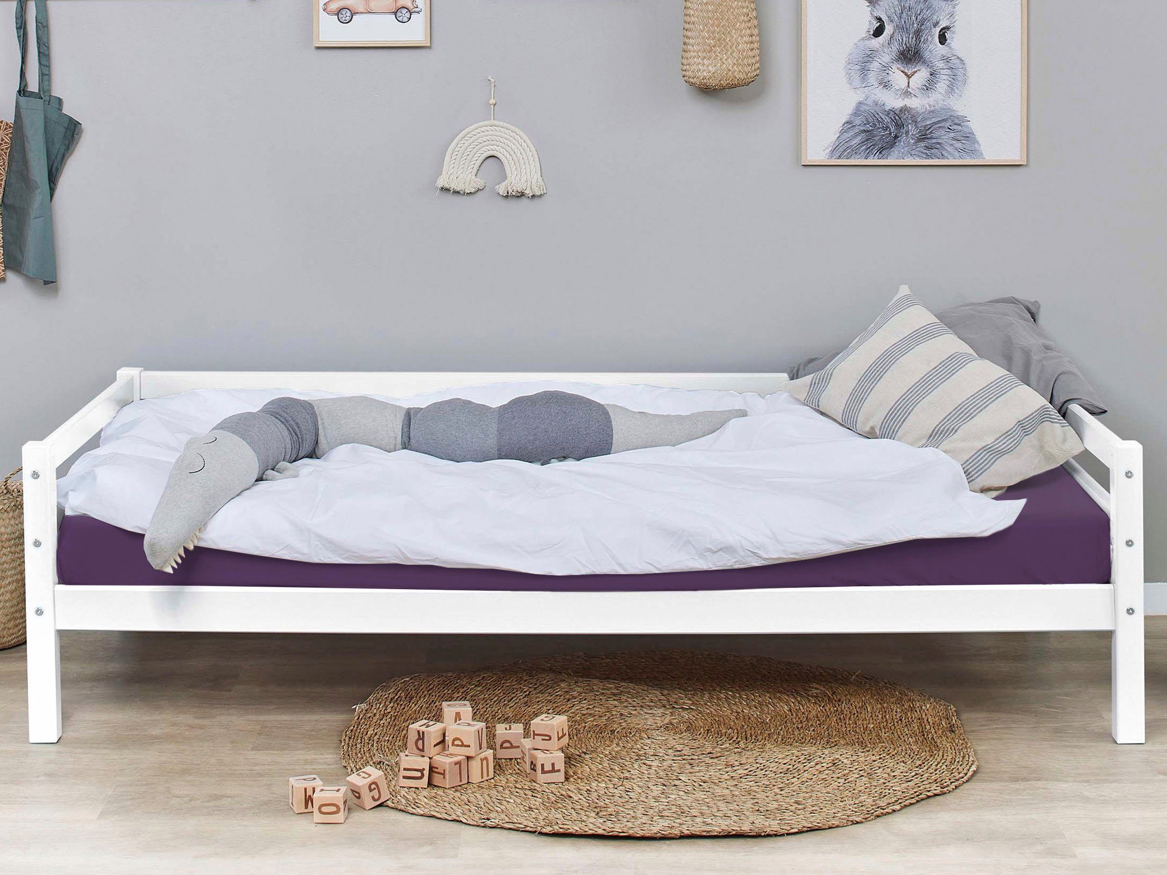 Hoppekids Kinderbett ECO Dream, Kinderbett 90x200 Massiv mit Matratze