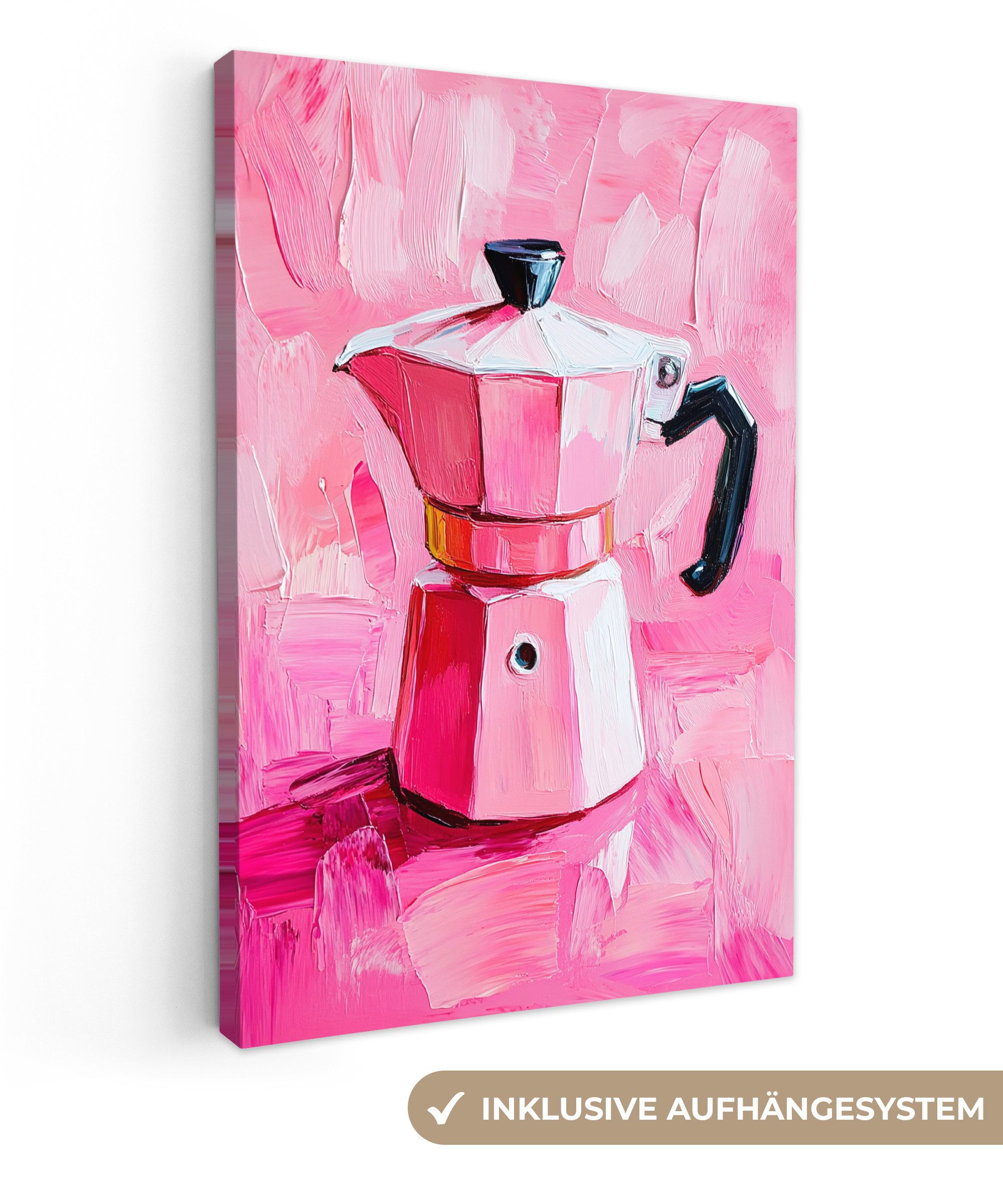 OneMillionCanvasses® Leinwandbild Rosa - Farbe - günstig online kaufen