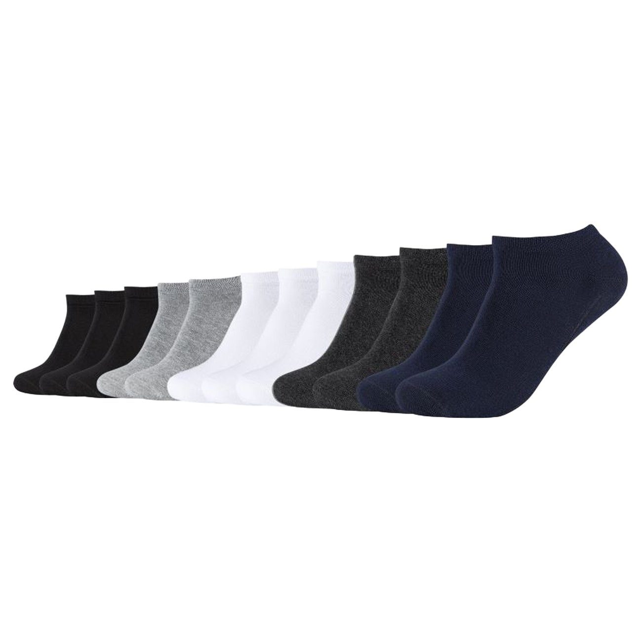 Camano Sneakersocken Unisex Socken Ca-Soft Organic Cotton Sneaker (12-Paar) aus pflegeleichter Baumwollmischung Navy Mix (5997)