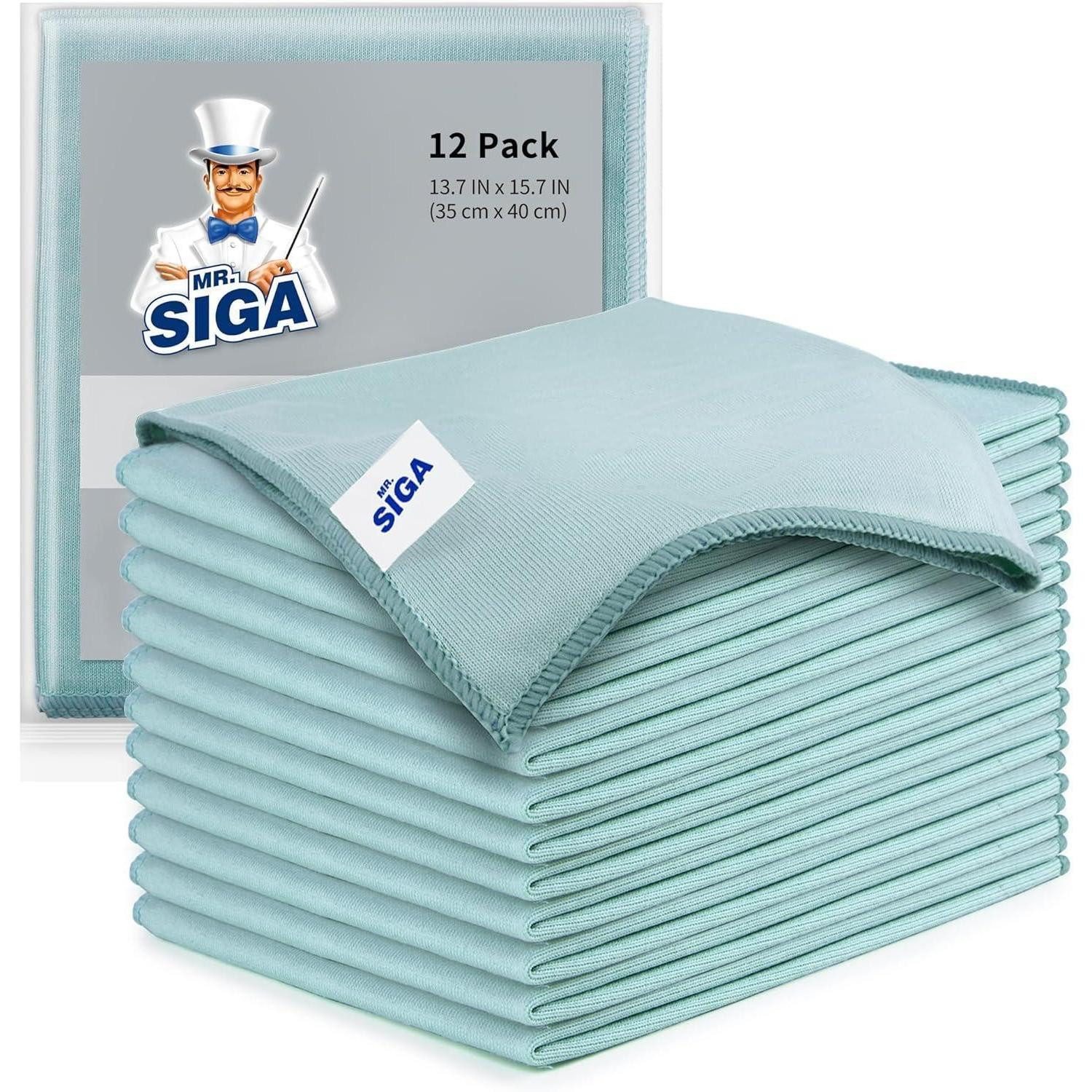Ultrafeine Mikrofaser Reinigungstücher 12er Set 35x40cm Mikrofasertuch