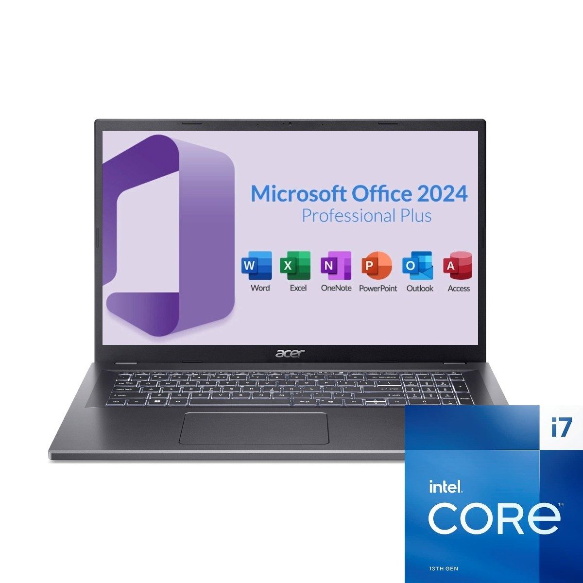 Acer Aspire A17 Business-Notebook (43,9 cm/17.3 Zoll, Intel Core i7 13620H, Intel UHD Grafik, 1000 GB SSD)