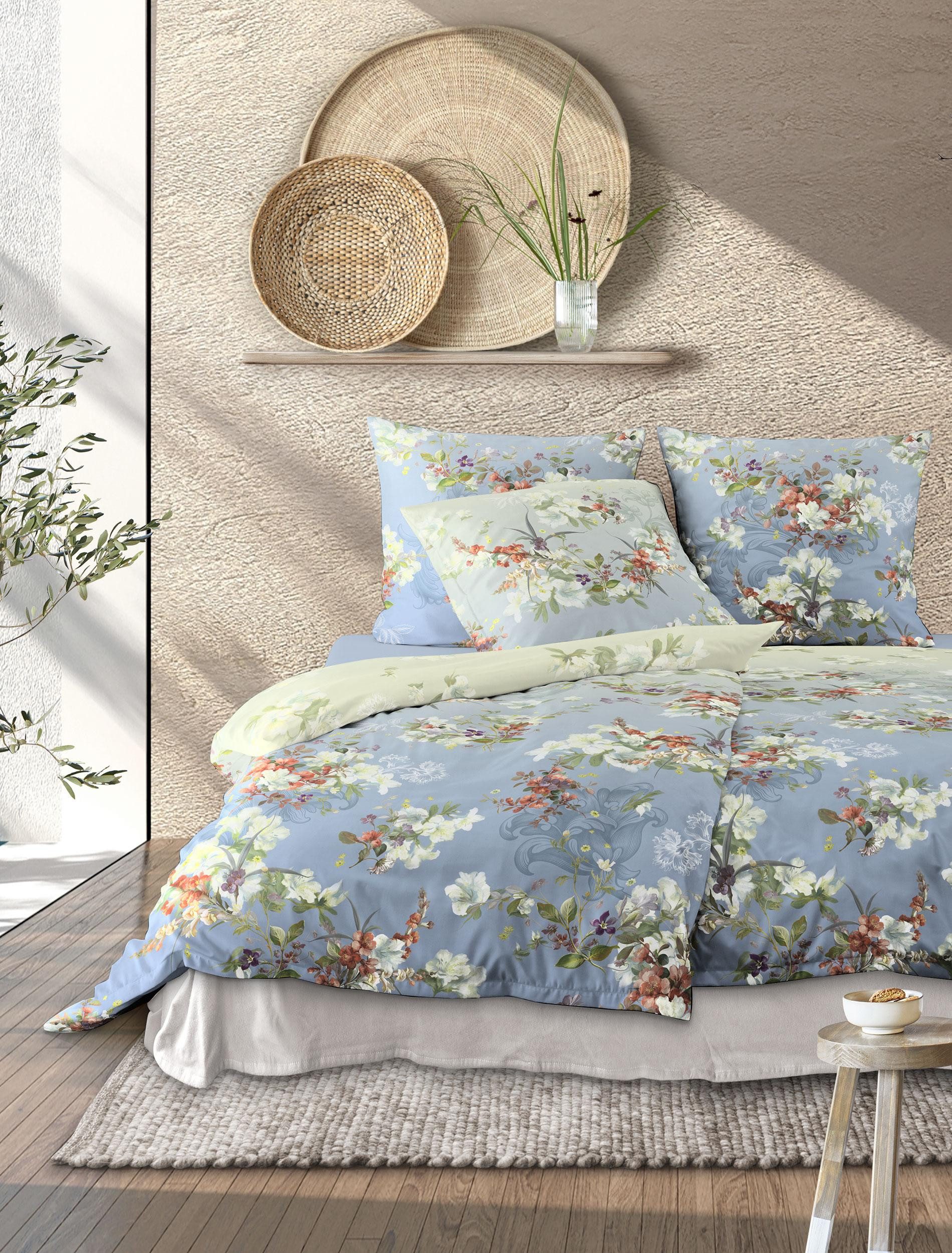 Irisette Bettwäsche Wave 8522, Mako-Satin, 2 teilig, anschmiegsam und atmungsaktiv, Ganzjahresqualität