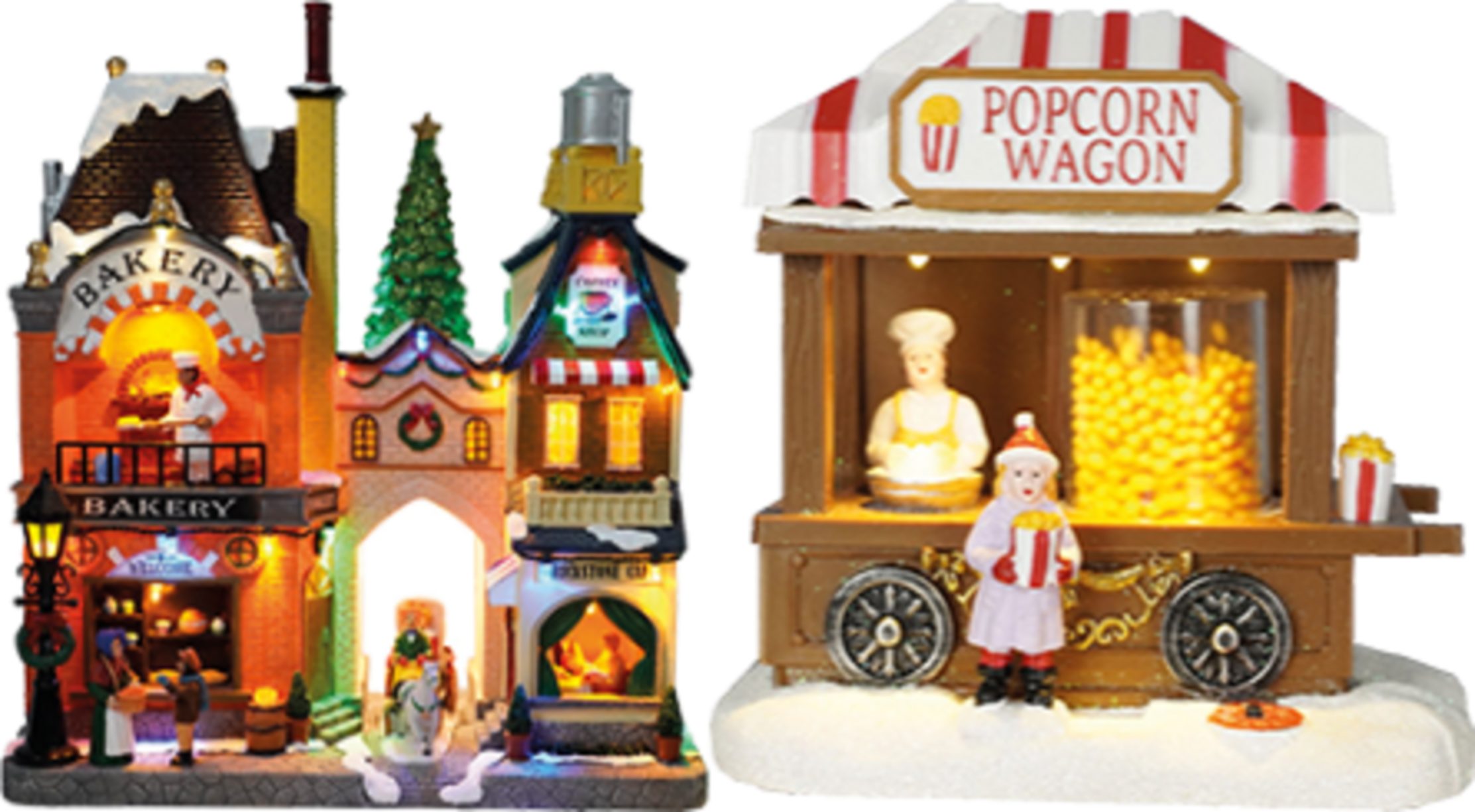 e4fun Dekofigur Weihnachtsdorf: Bakery mit LED, günstig online kaufen