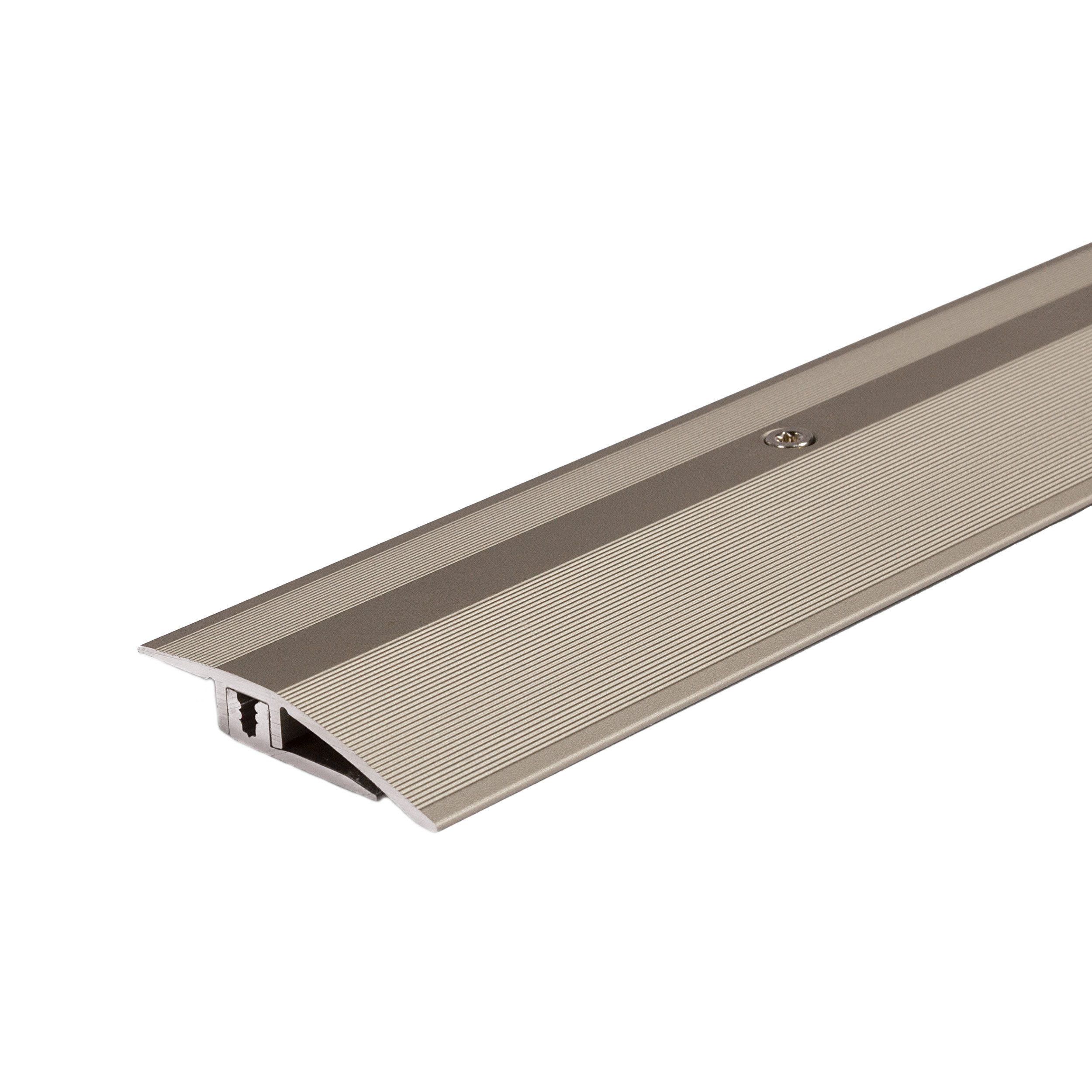 PARADOR Anpassprofil Aluminium eloxiert Edelstahl (Aluminium eloxiert, 1-St., Für Produkte von 4 bis 9 mm), Für einen optimalen Höhenausgleich