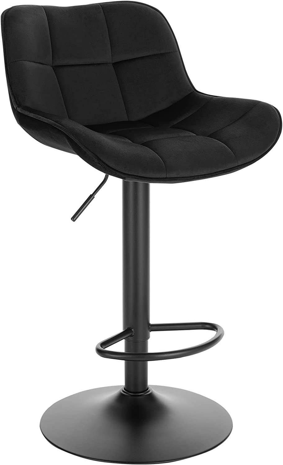 EUGAD Barhocker (1 St), Samtbezug höhenverstellbar 360° drehbar aus Metall günstig online kaufen