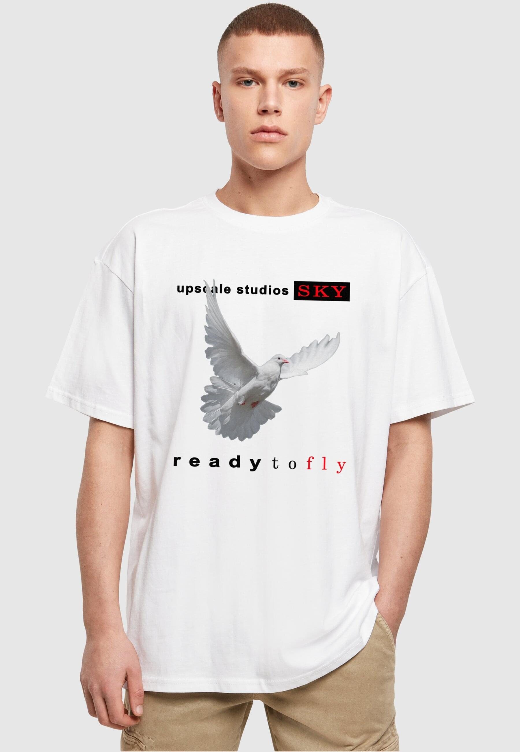 Upscale by Mister Tee T-Shirt Unisex Ready to fly Oversize Tee (1-tlg) white