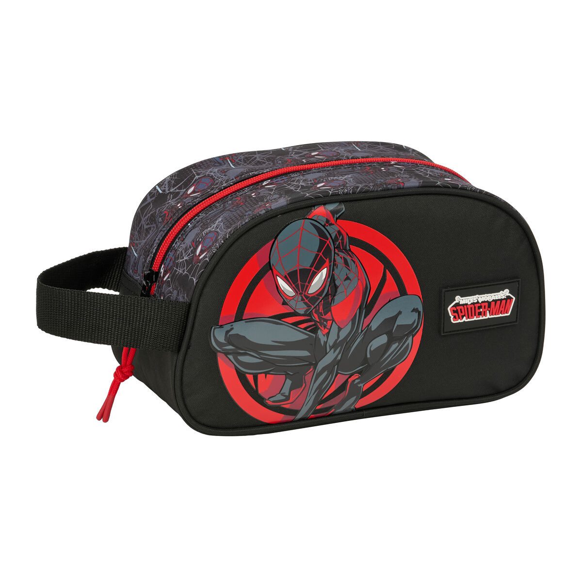 Spiderman Kulturbeutel Kulturbeutel Kulturtasche Waschtasche Kosmetiktasche Spider-Man Schwar