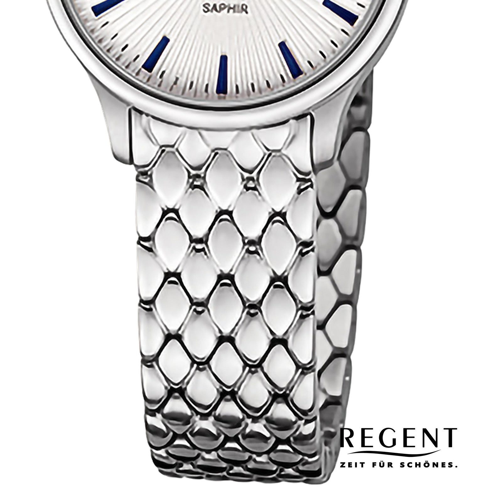 Regent Quarzuhr Regent Damenuhr Edelstahl-Armbanduhr, (Analoguhr), Damenuhr rund, klein (ca. 30mm) Metallarmband, Casual-Style
