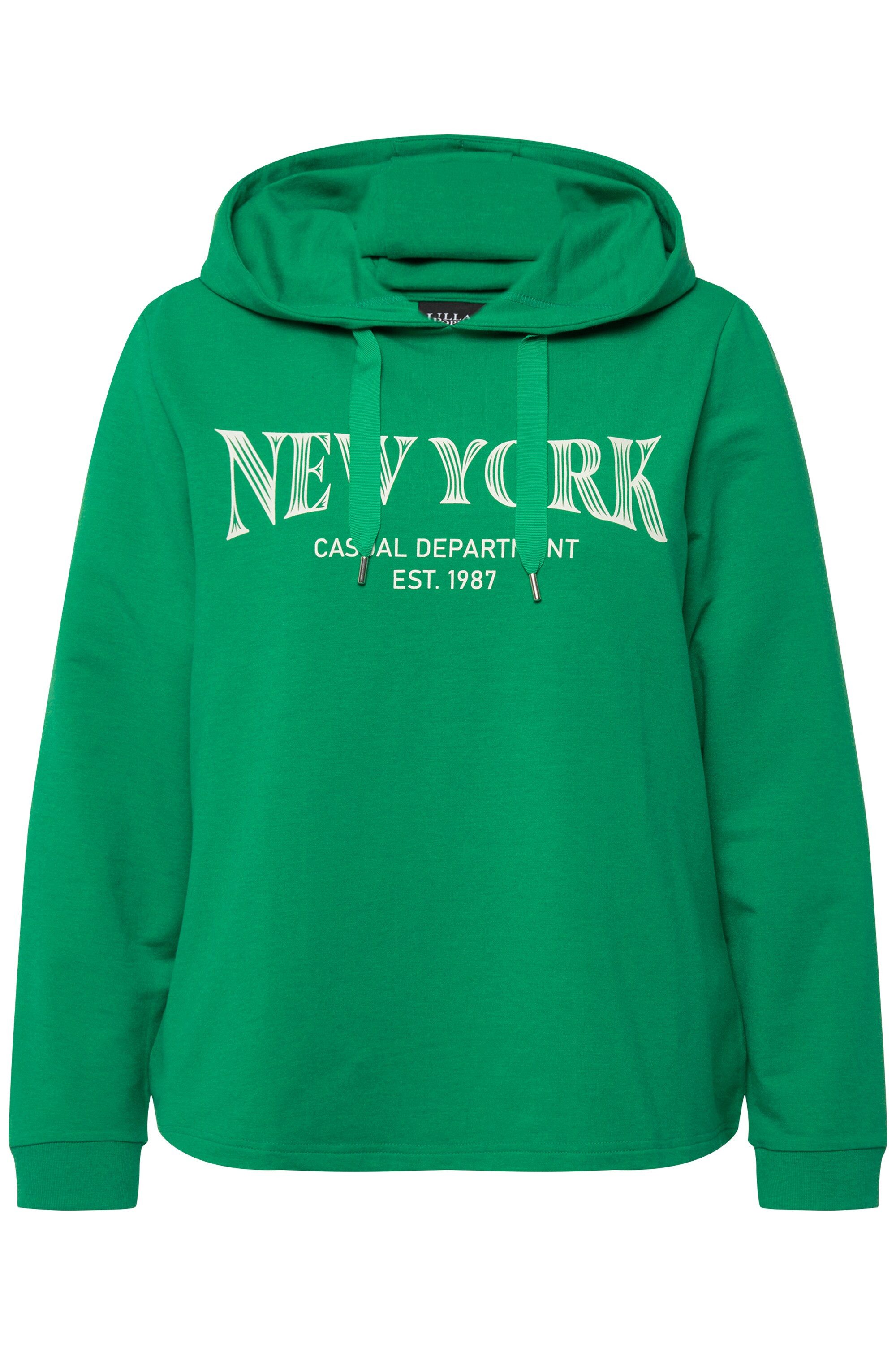 Ulla Popken Sweatshirt Hoodie Städtenamen Kapuze günstig online kaufen
