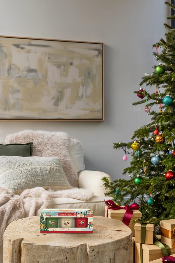 Yankee Candle Duftkerze XL Yankee Candle grosses 3er Set Christmas 2025 Wei günstig online kaufen