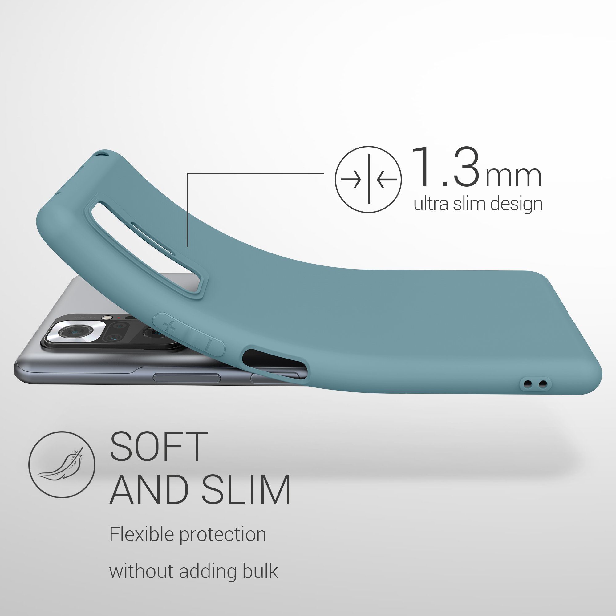 kwmobile Handyhülle Hülle für Xiaomi Redmi Note 10 Pro, Hülle Silikon - Soft Handyhülle - Handy Case Cover