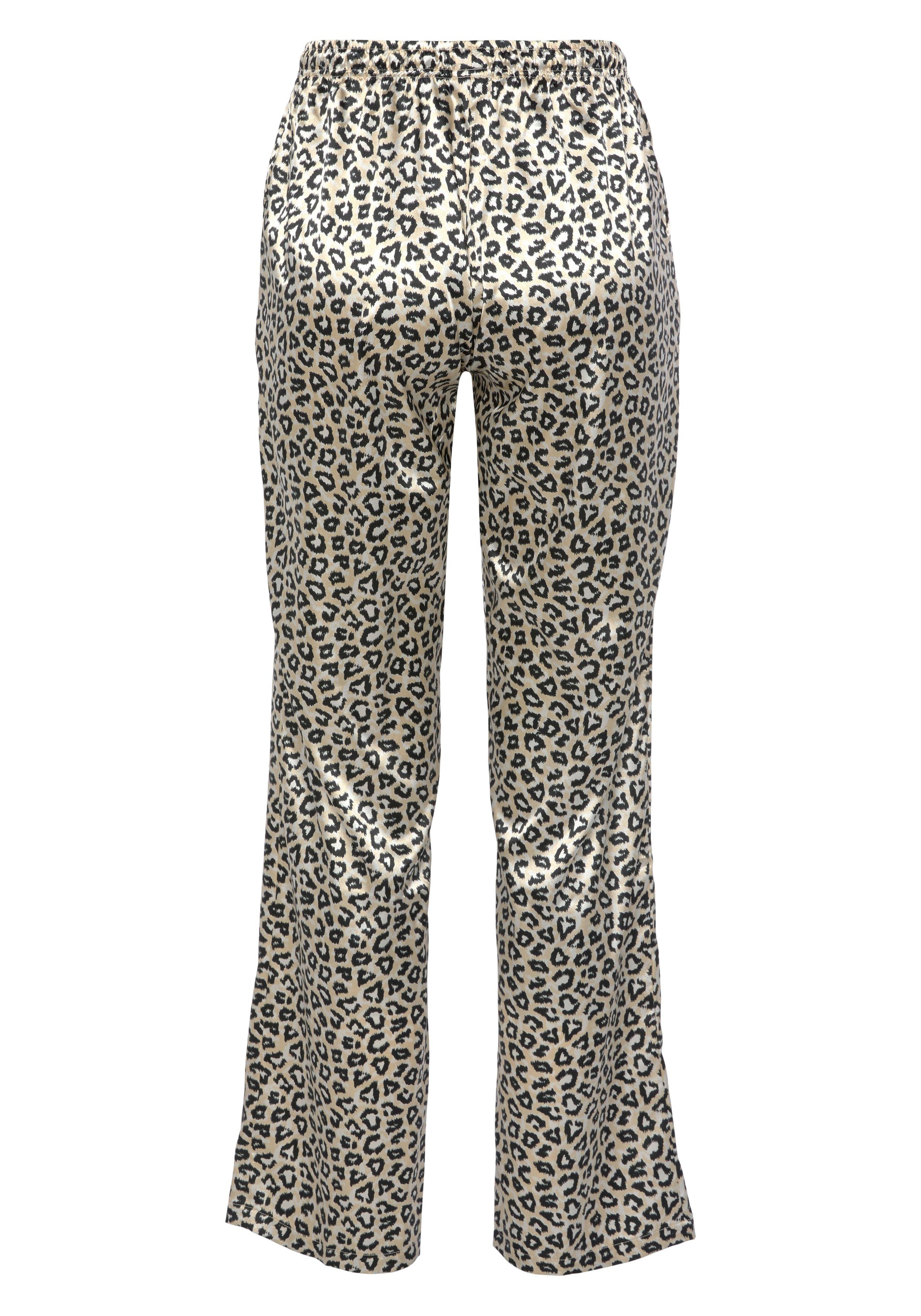 Pyjamahose mit Animal-Print schönem Buffalo