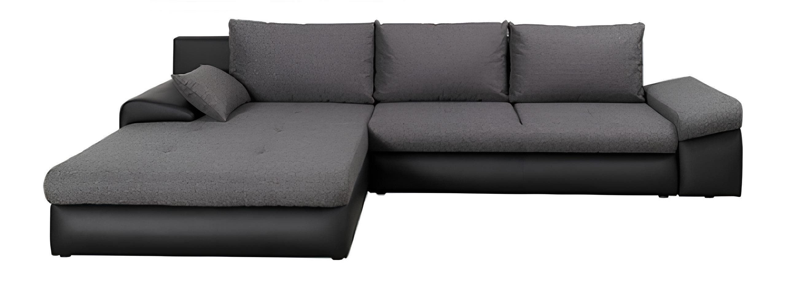 Xlmoebel Ecksofa Wohnzimmer Eckcouch mit Schlaffunktion und Textilbezug, Hergestellt in Europa