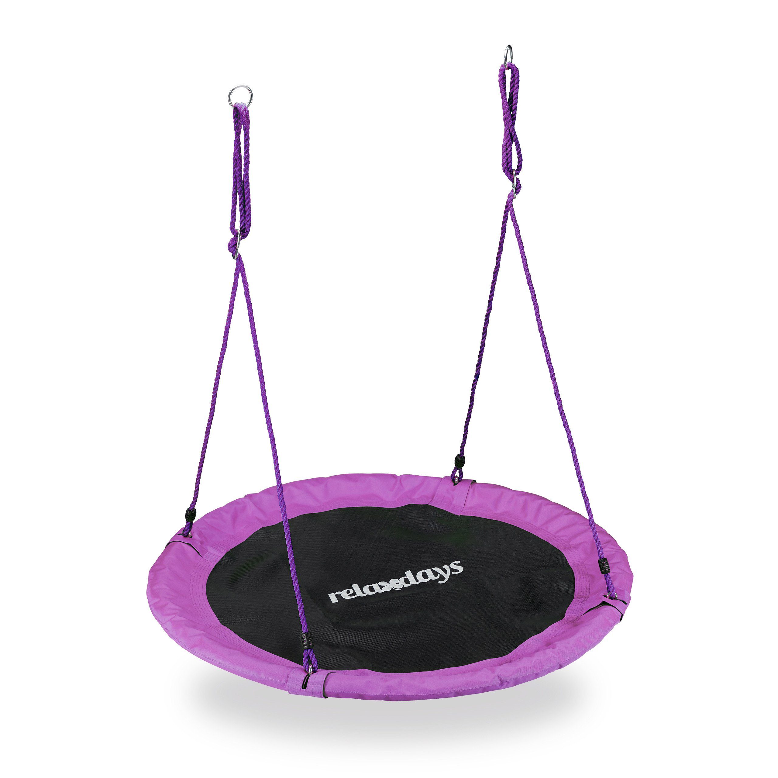 relaxdays Nestschaukel 110 cm, Lila günstig online kaufen