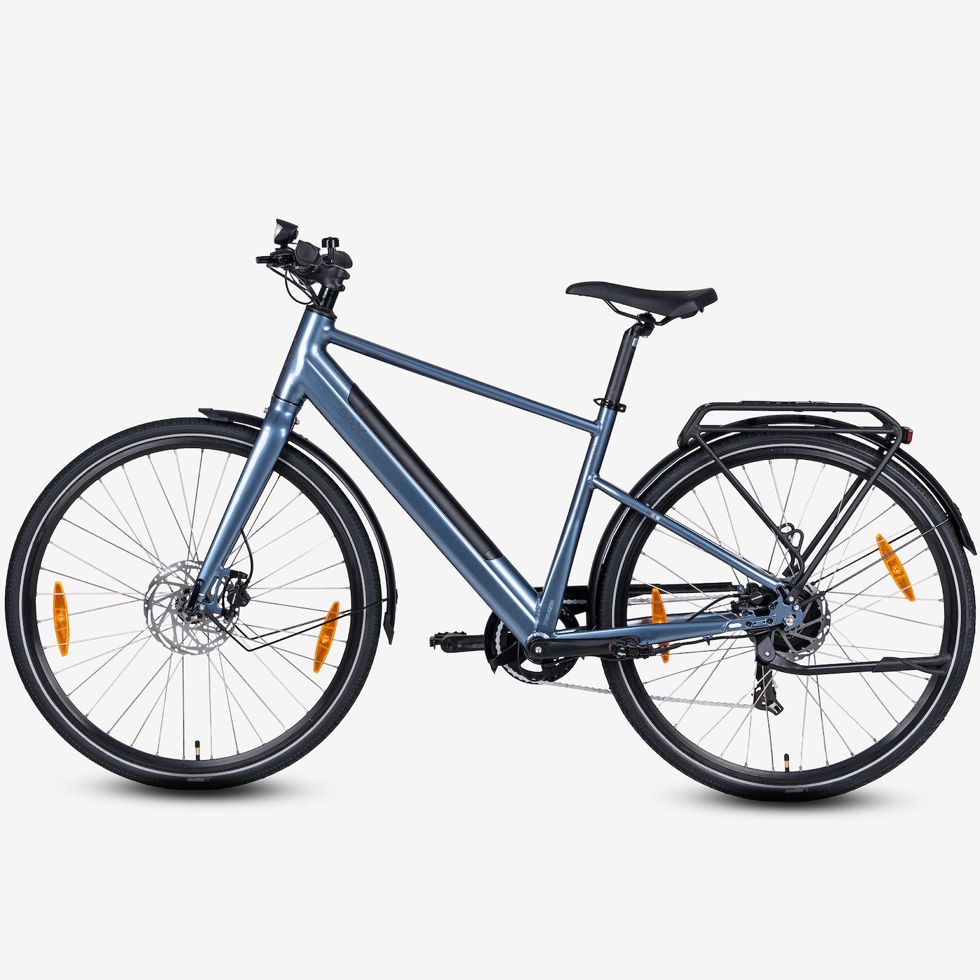 SAXONETTE E-Bike Cityrad SAXONETTE E-Bike Cityrad URBANO, 7 Gang Shimano, Kettenschaltung, Heckmotor, 418 Wh, (Packung), (mit integr. Akku), Elektrofahrrad für Alltag und Einkauf