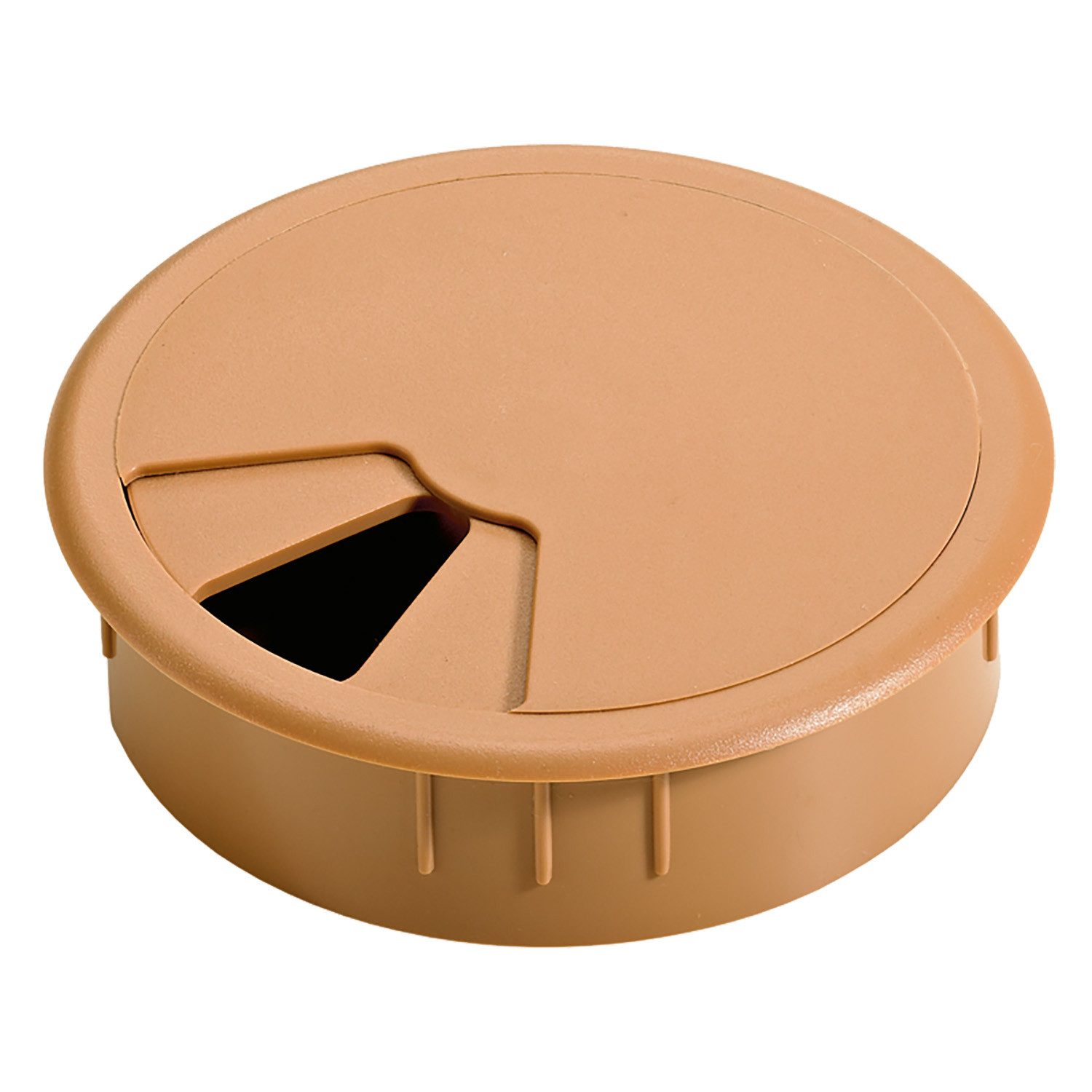 Hettich Schraube Kabeldurchlass Kunststoff, Ø 60 mm Buche optik